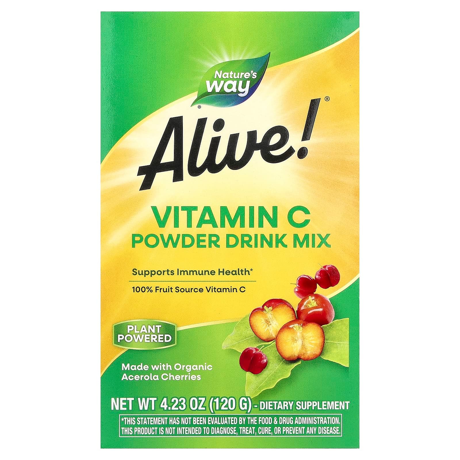 Nature's Way Alive! Vitamin C Powder Drink Mix – 120 g de Nature's Way