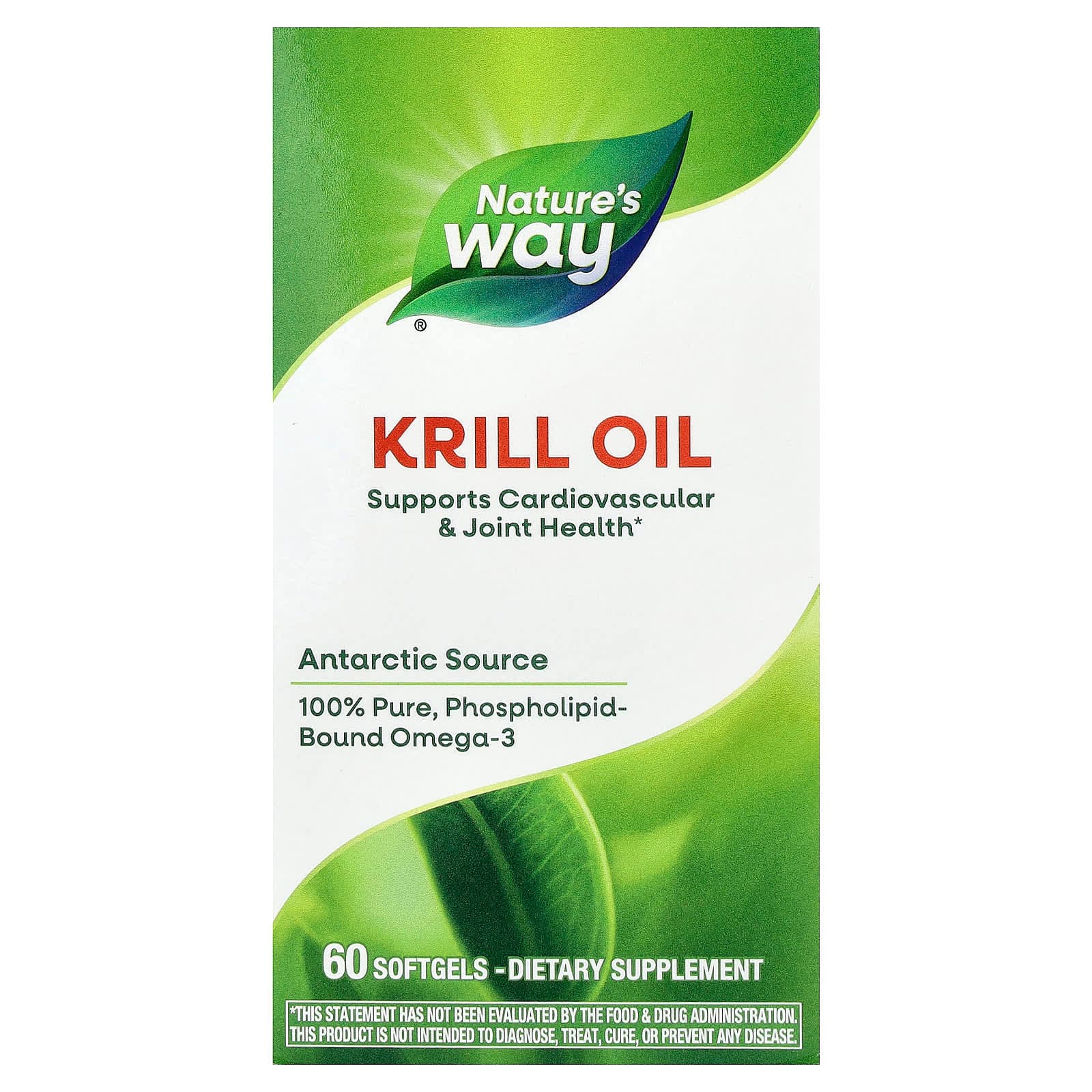 Nature's Way Krill Oil – 60 capsules molles de Nature's Way