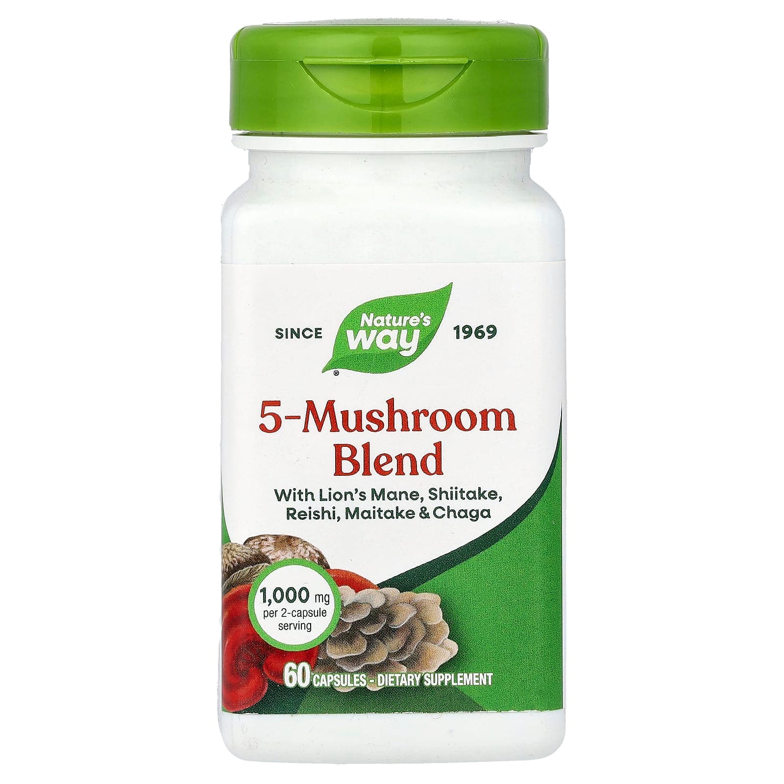 Nature's Way 5-Mushroom Blend – 60 gélules de Nature's Way