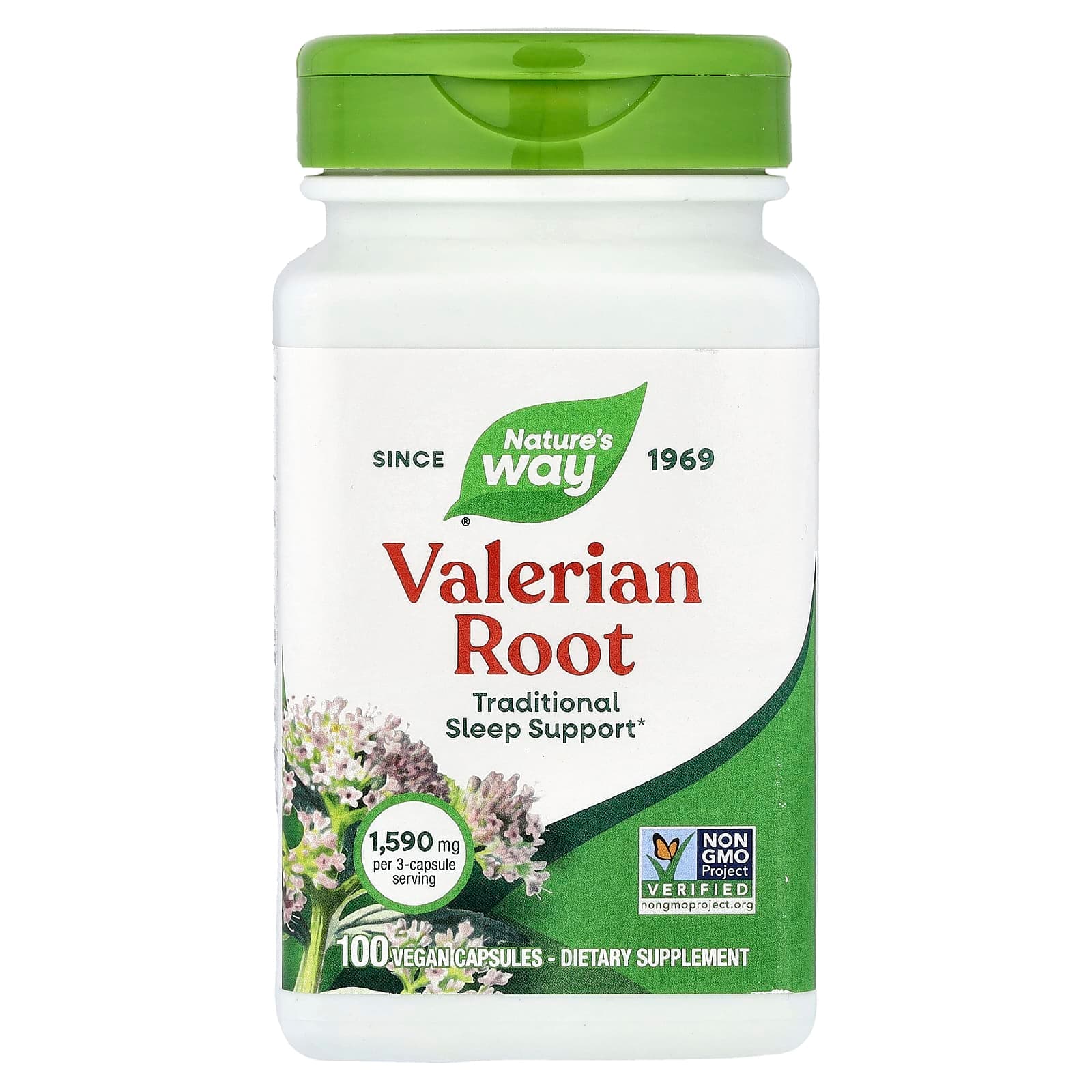 Nature's Way Valerian Root – 100 gélules véganes de Nature's Way