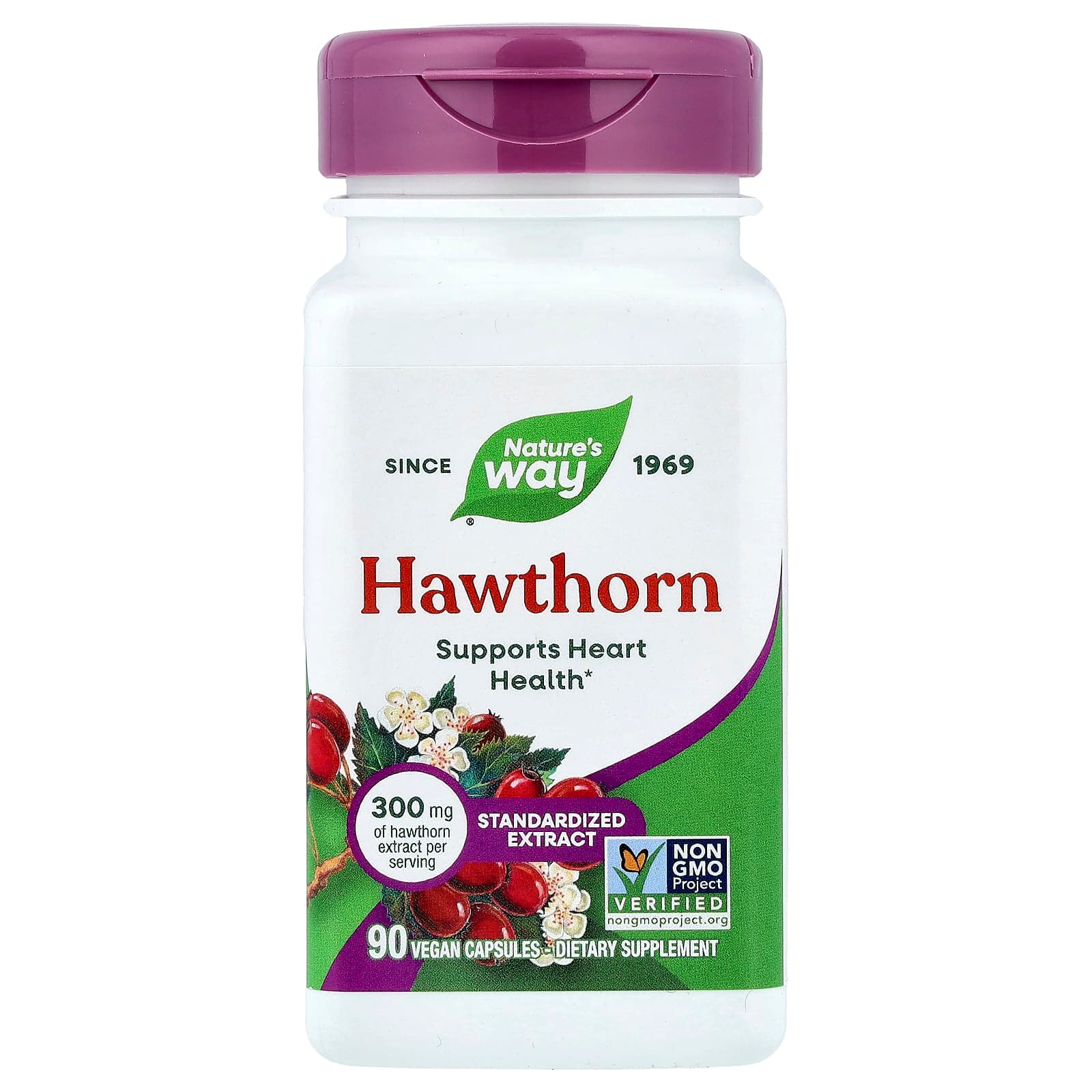 Nature's Way Hawthorn – 90 gélules véganes de Nature's Way