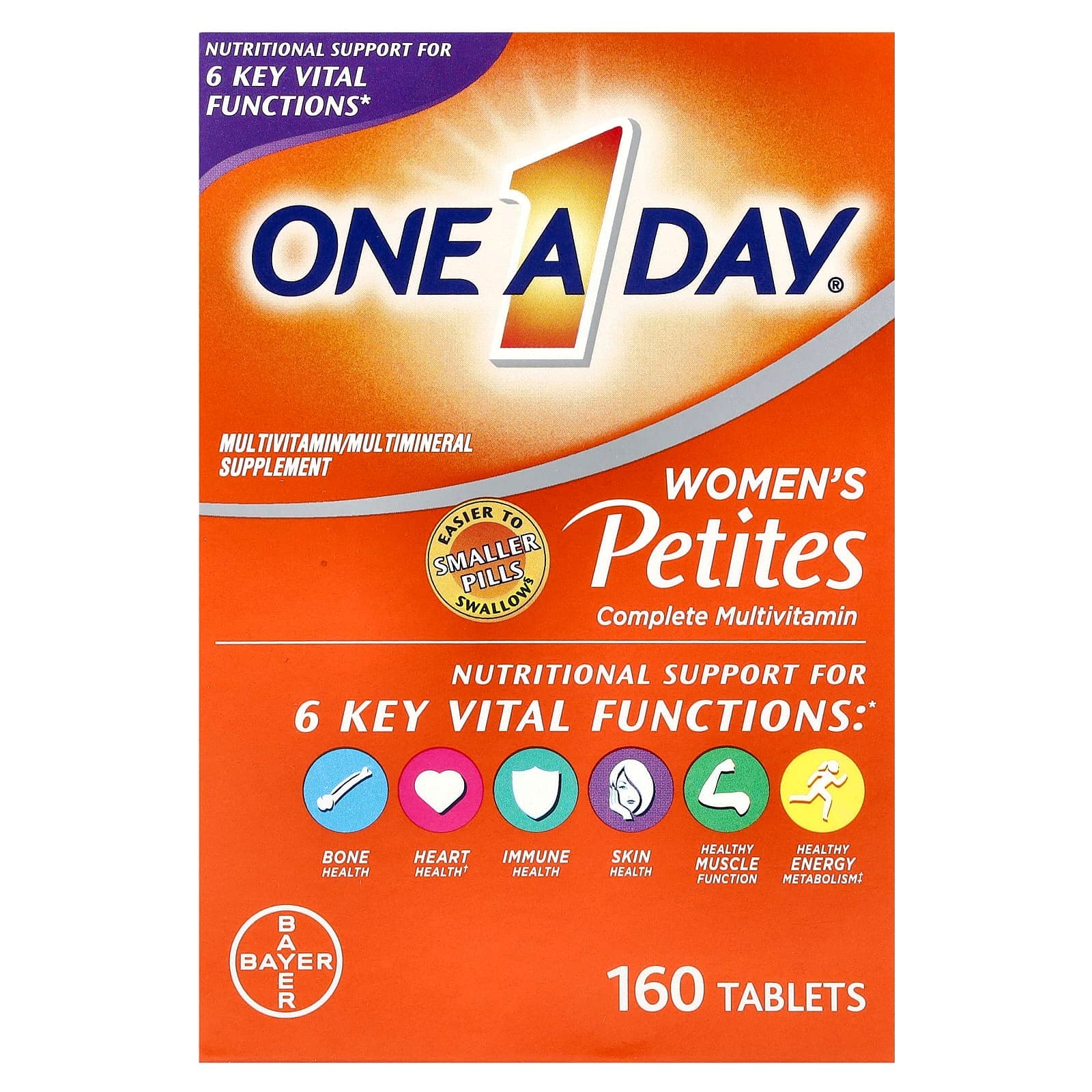 One-A-Day Women's Petites Complete Multivitamin – 160 comprimés de One-A-Day