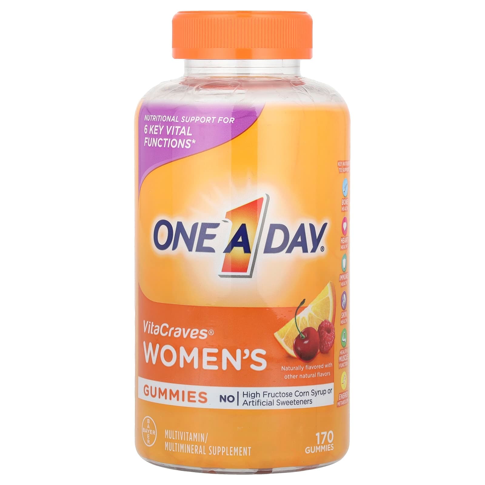 One-A-Day VitaCraves, Women's Multivitamin/Multimineral Supplement Gummies – 170 gommes de One-A-Day