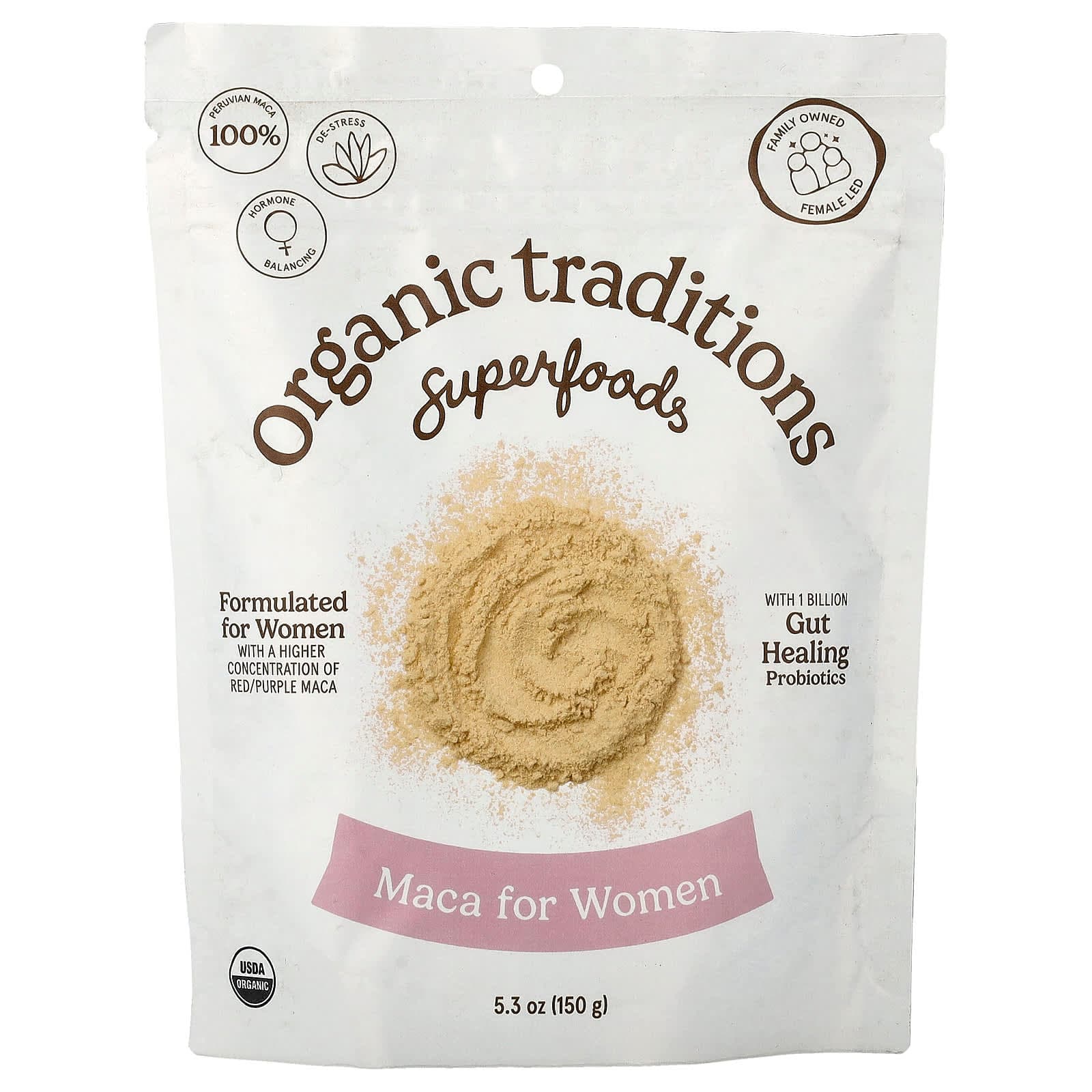 Organic Traditions Superfoods, Maca For Women – 150 g de Organic Traditions