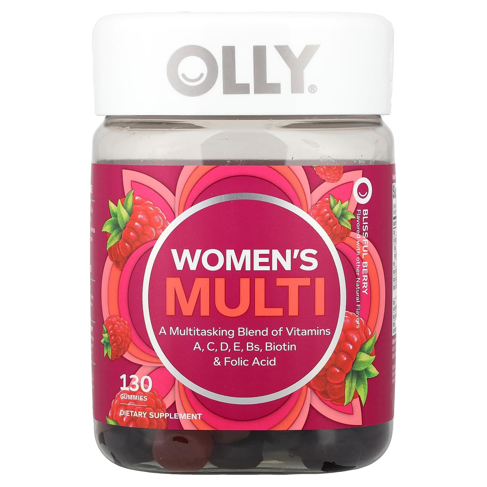 OLLY Women's Multi – Blissful Berry – 130 gommes de OLLY