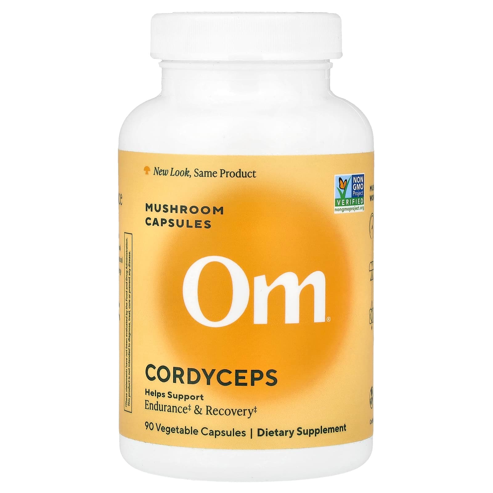 Om Mushrooms Cordyceps, 90 Vegetable Capsules (0.66 g per Capsule) de Om Mushrooms
