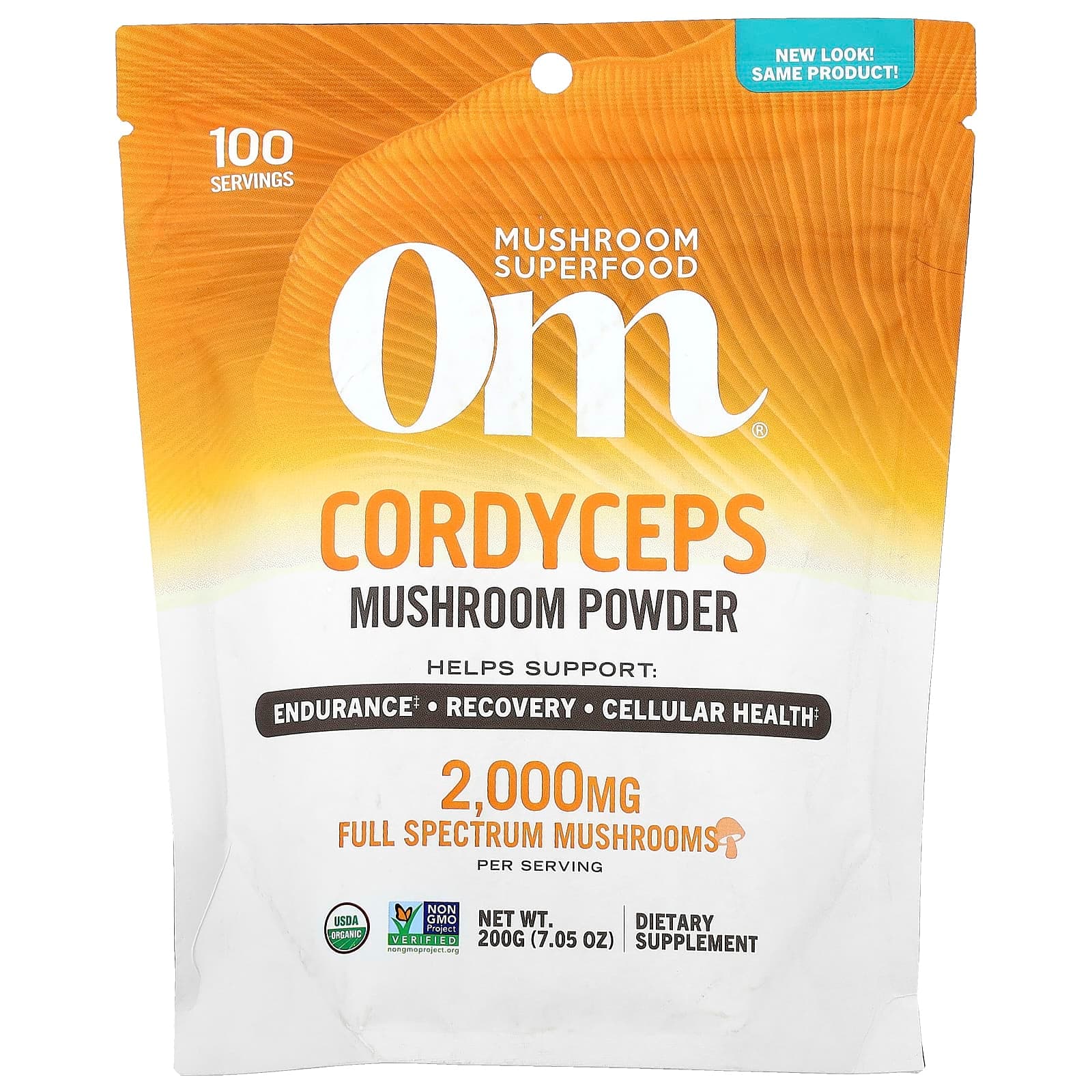 Om Mushrooms Mushroom Powder, Cordyceps – 200 g de Om Mushrooms