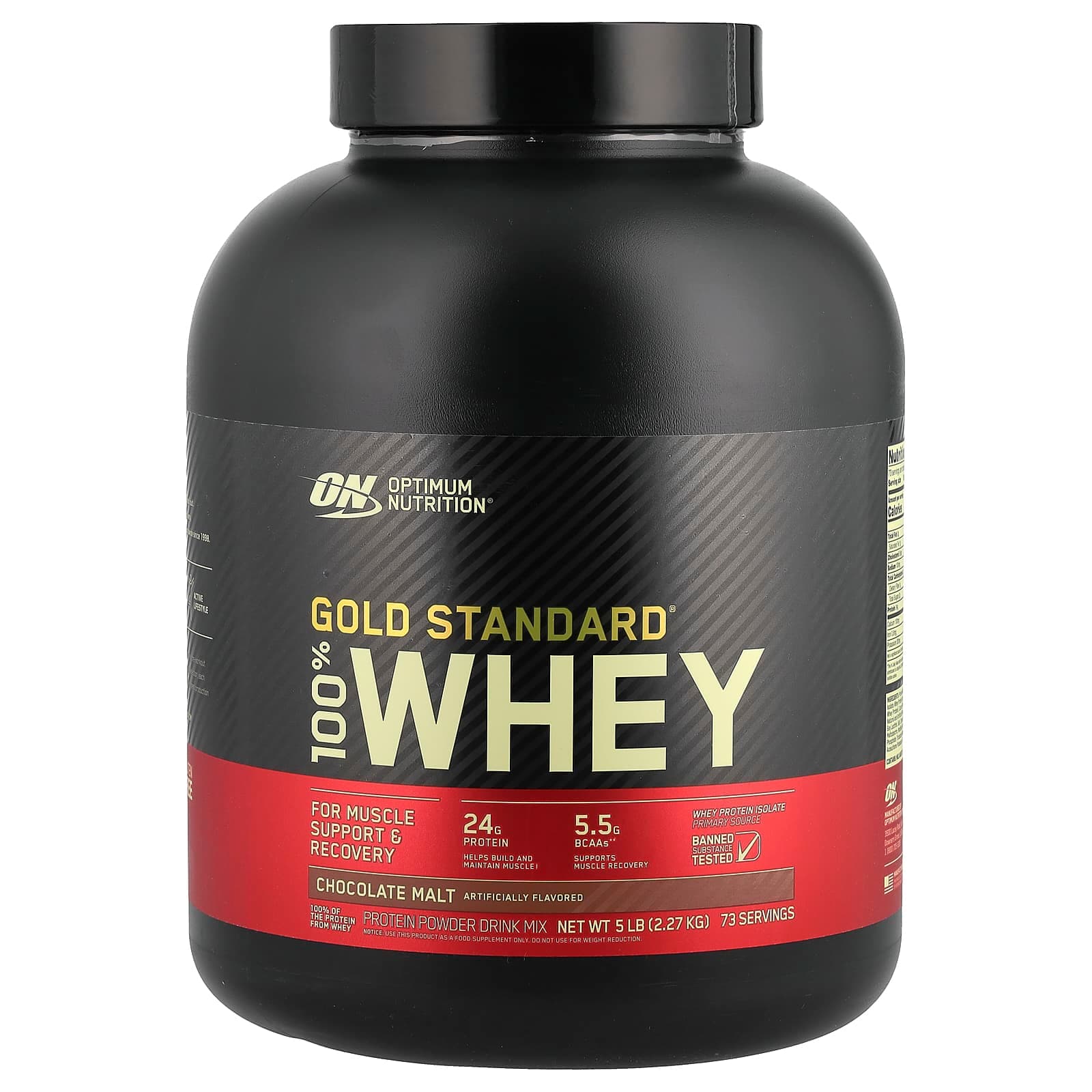 Optimum Nutrition Gold Standard 100% Whey – Chocolate Malt – 2,27 kg de Optimum Nutrition