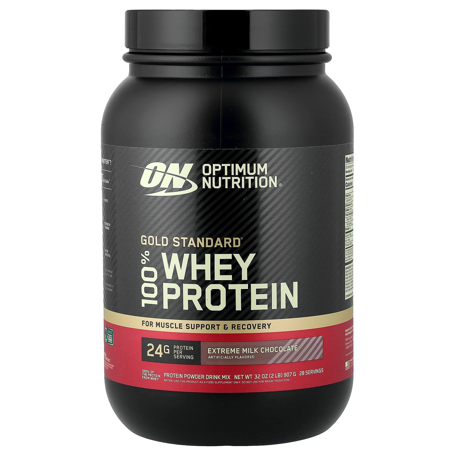 Optimum Nutrition Gold Standard 100% Whey Protein – Extreme Milk Chocolate – 907 g de Optimum Nutrition