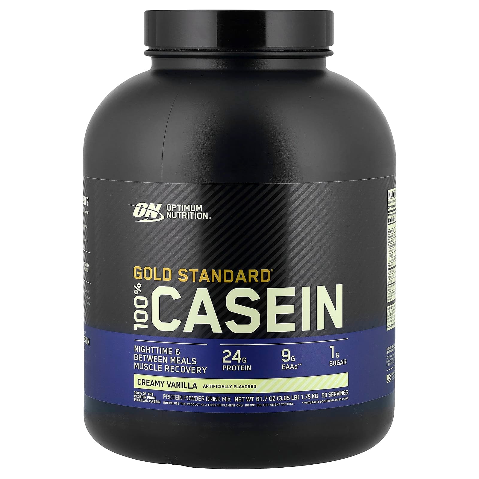 Optimum Nutrition Gold Standard 100% Casein – Creamy Vanilla – 1,75 kg de Optimum Nutrition