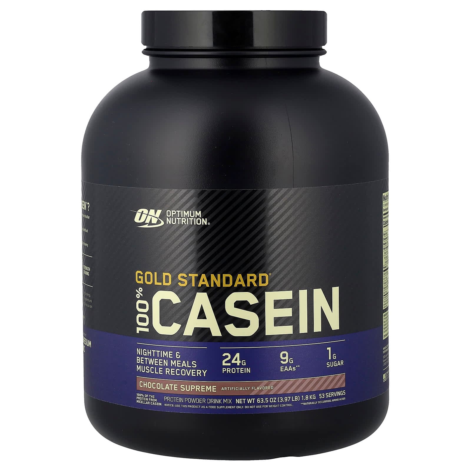 Optimum Nutrition Gold Standard 100% Casein – Chocolate Supreme – 1,8 kg de Optimum Nutrition