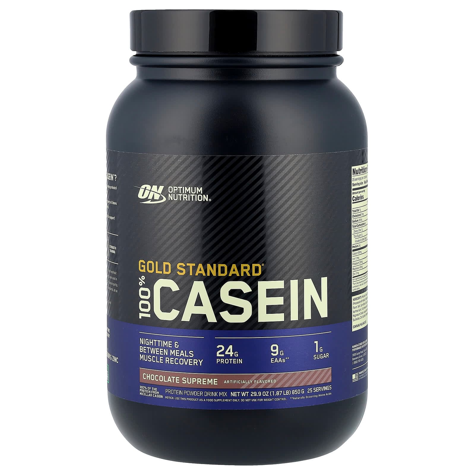 Optimum Nutrition Gold Standard 100% Casein – Chocolate Supreme – 850 g de Optimum Nutrition