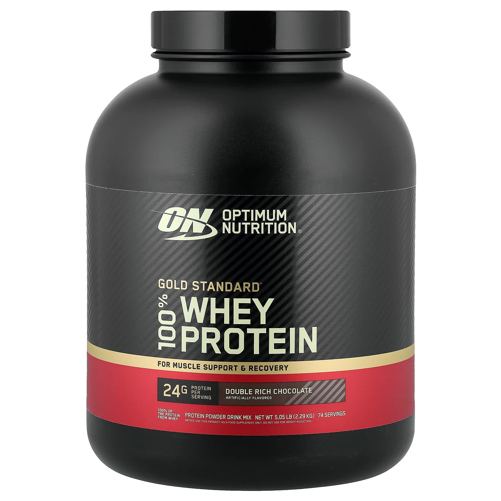 Optimum Nutrition Gold Standard 100% Whey Protein – Double Rich Chocolate – 2,29 kg de Optimum Nutrition