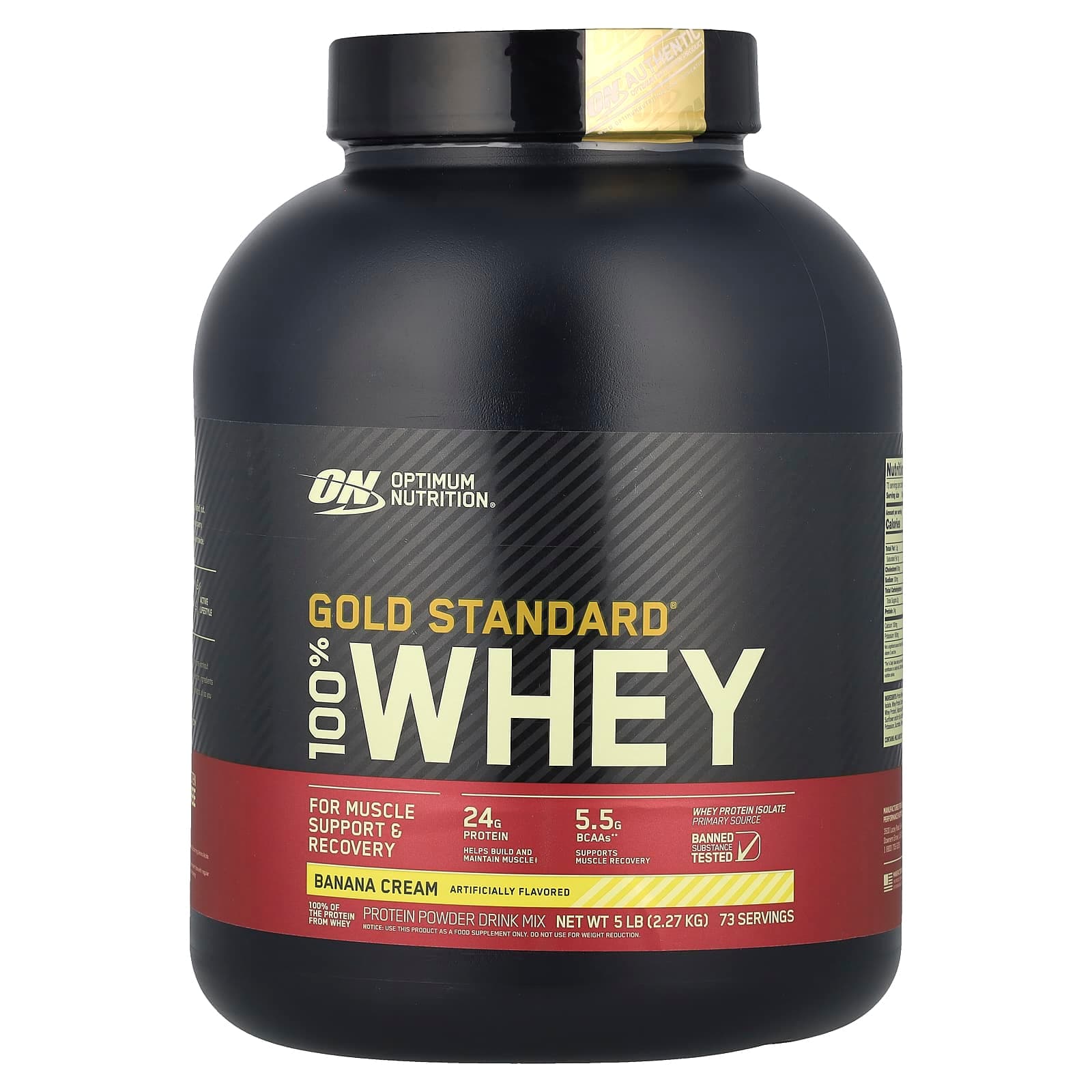 Optimum Nutrition Gold Standard 100% Whey – Banana Cream – 2,27 kg de Optimum Nutrition