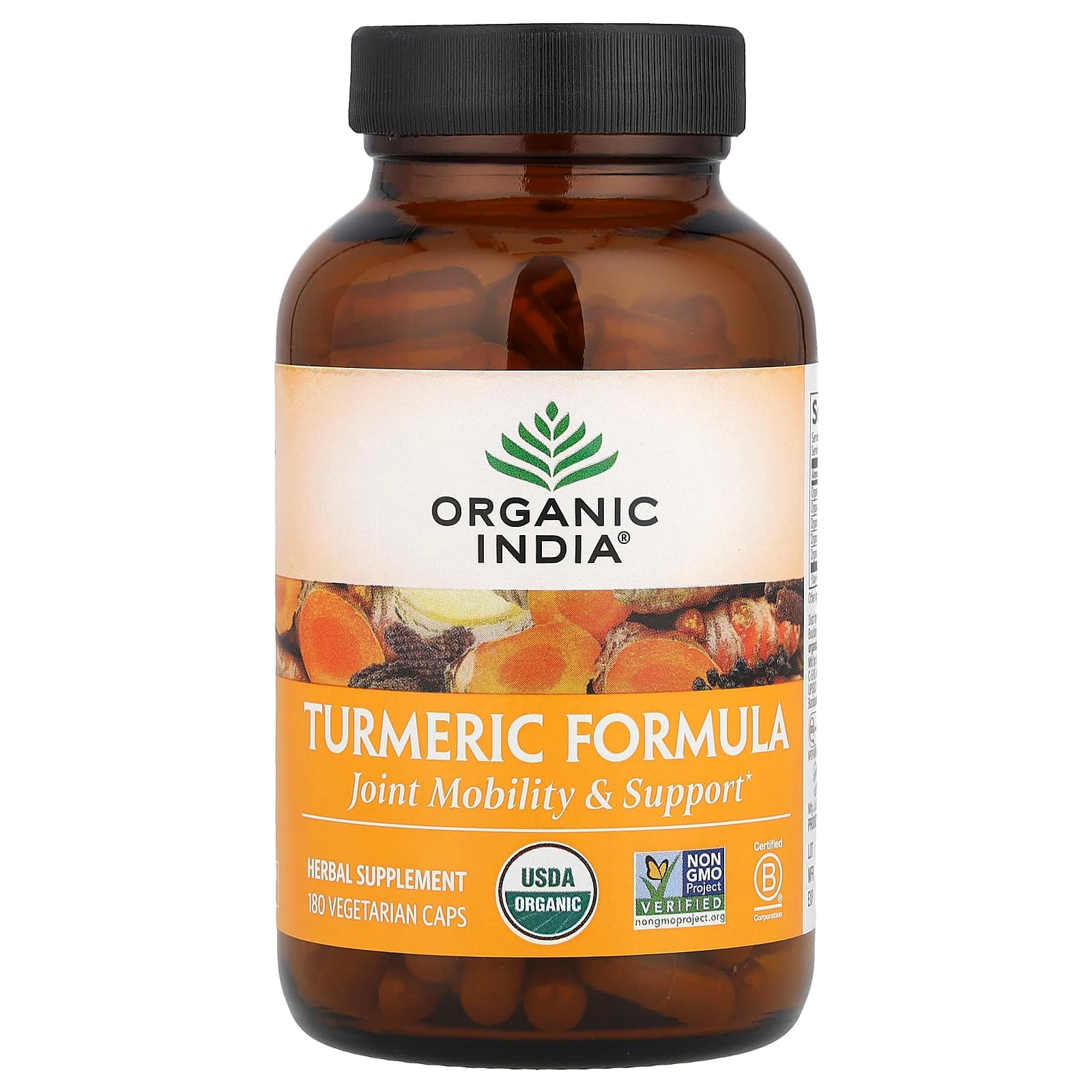 Organic India Turmeric Formula, 180 Vegetarian Caps de Organic India