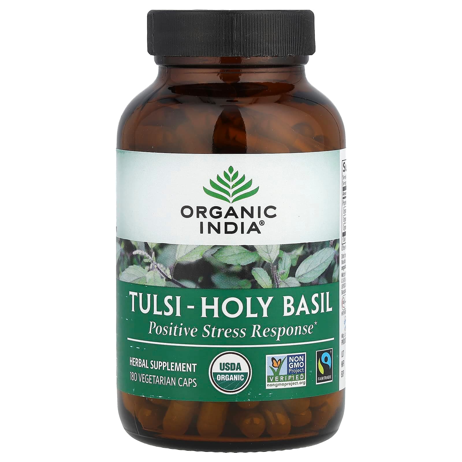 Organic India Tulsi-Holy Basil, 180 Vegetarian Caps de Organic India