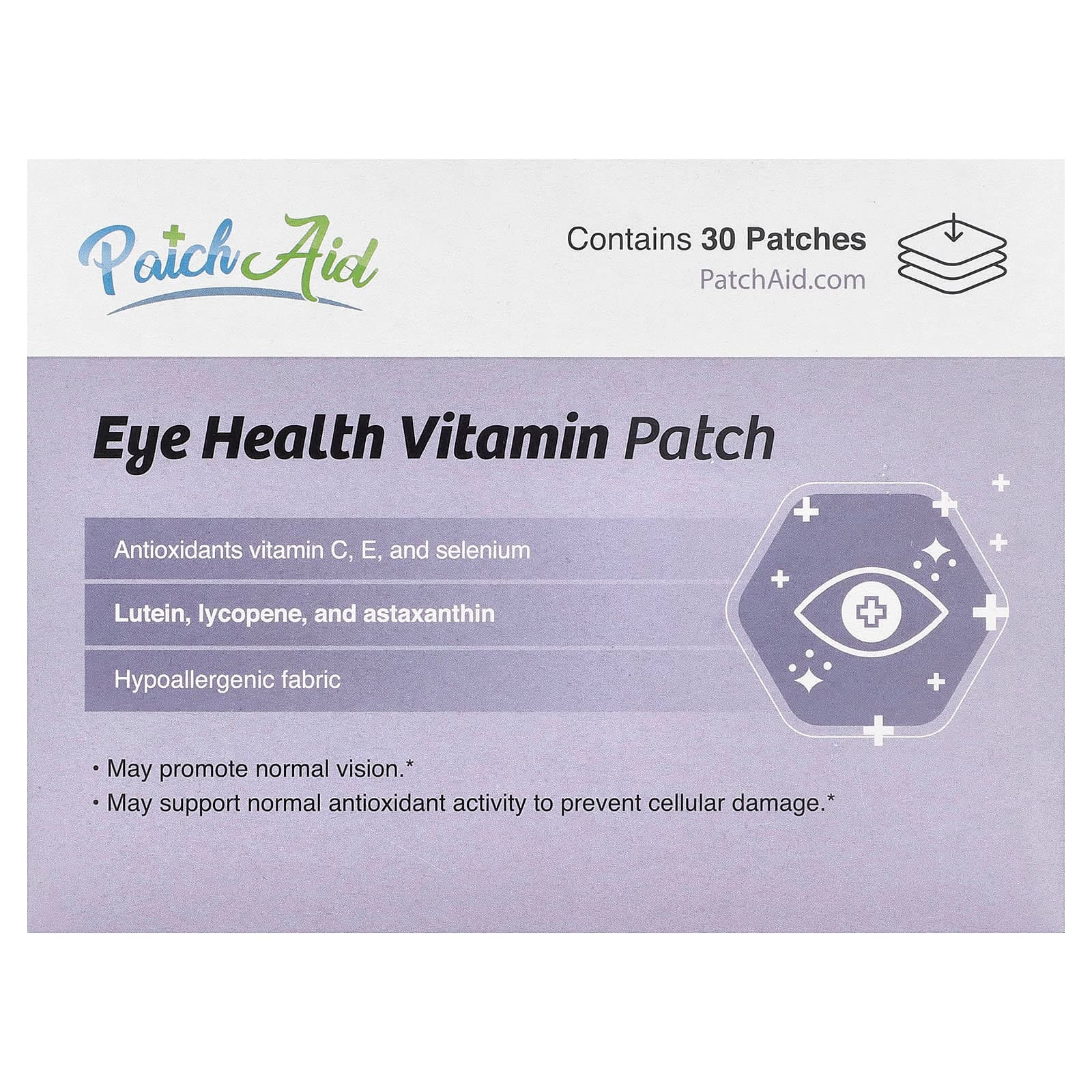 PatchAid Eye Health Vitamin Patch, 30 Patches de PatchAid