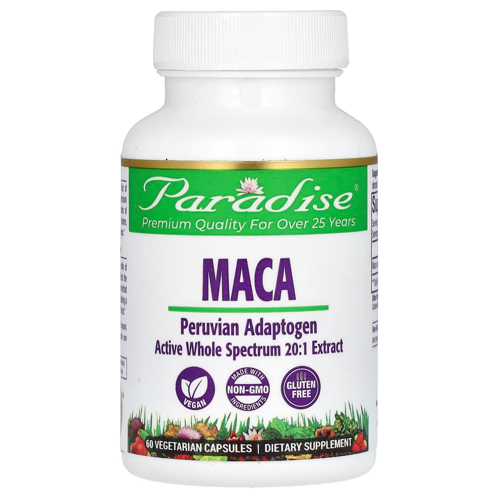 Paradise Herbs Maca – 60 gélules végétales de Paradise Herbs