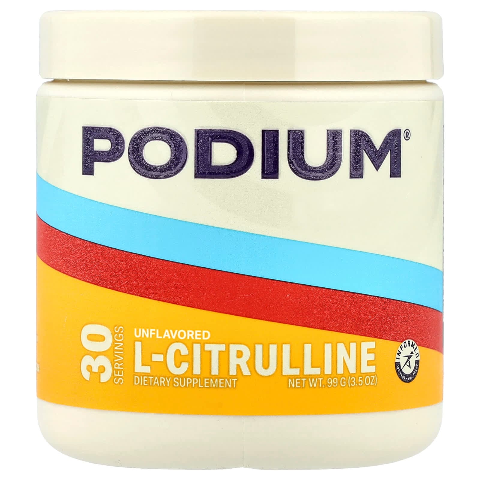 Podium Nutrition L-Citrulline – Sans arôme – 99 g de Podium Nutrition