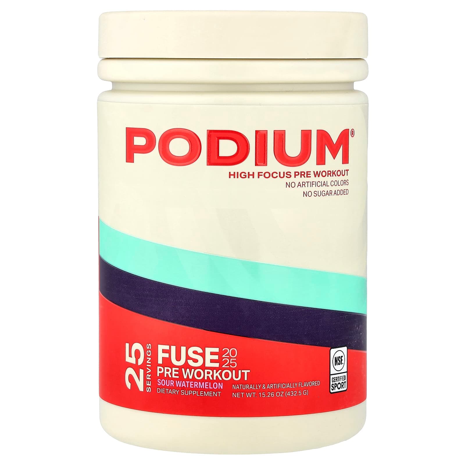 Podium Nutrition Fuse 2025 Pre Workout – Sour Watermelon – 432,5 g de Podium Nutrition