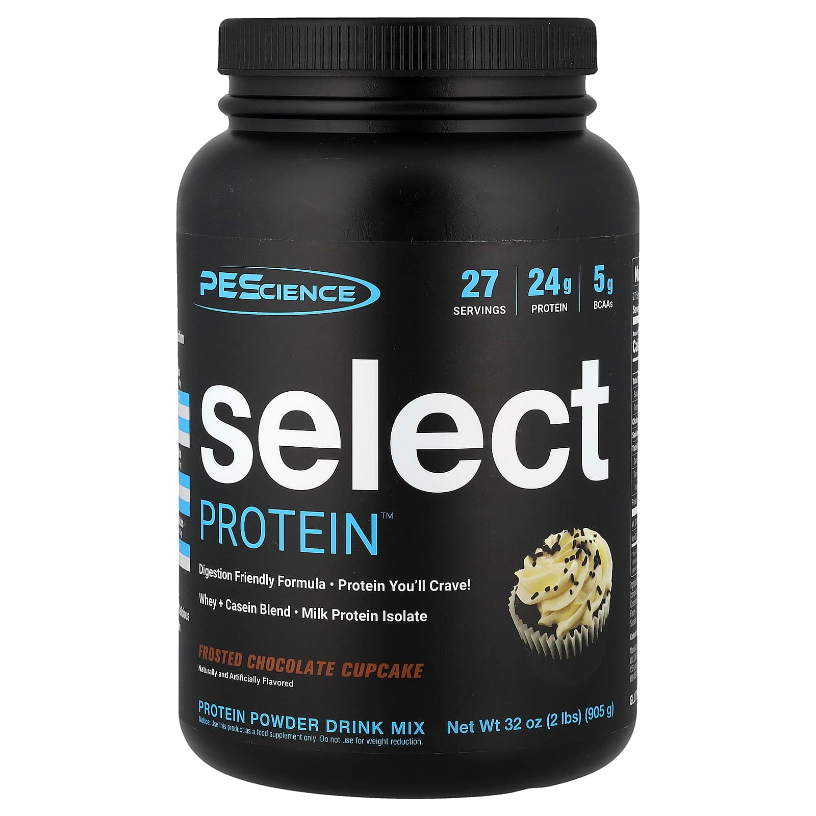PEScience Select Protein, Protein Powder Drink Mix – Frosted Chocolate Cupcake – 905 g de PEScience