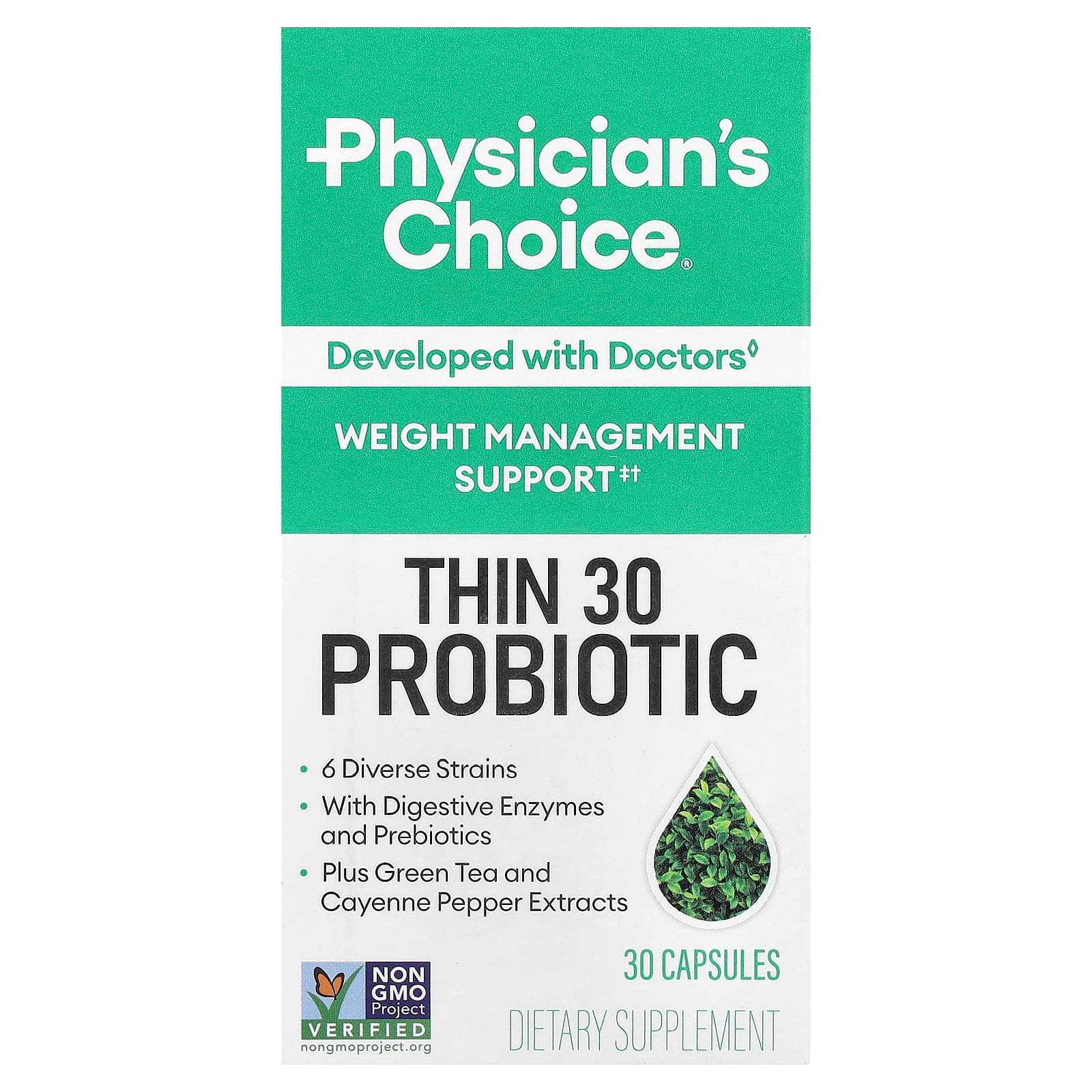Physician's Choice Thin 30 Probiotic – 30 gélules de Physician's Choice