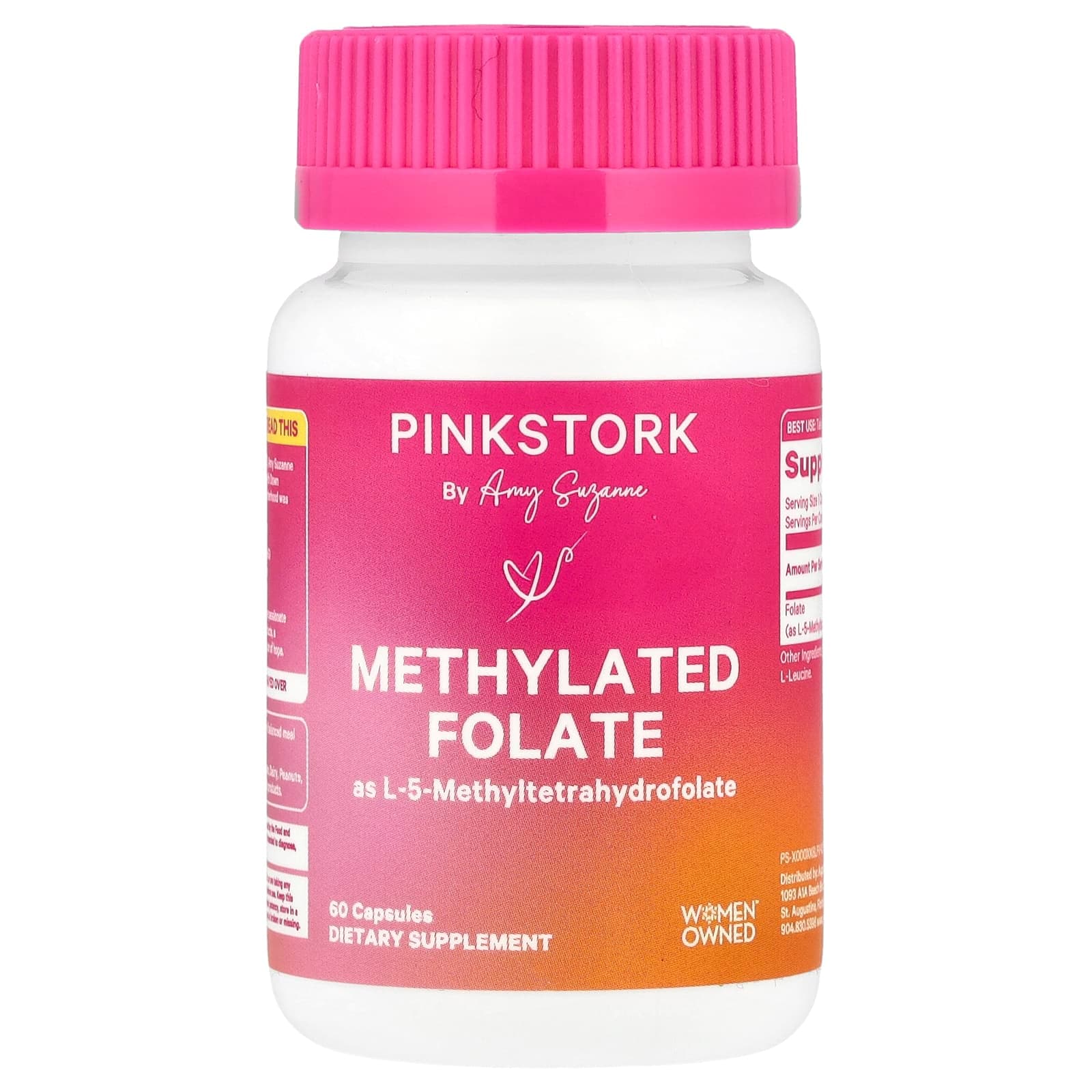 Pink Stork Methylated Folate – 60 gélules de Pink Stork