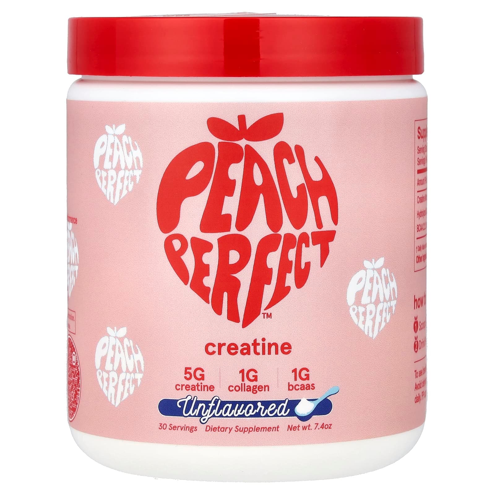 Peach Perfect Creatine – Sans arôme – 7,4 oz de Peach Perfect