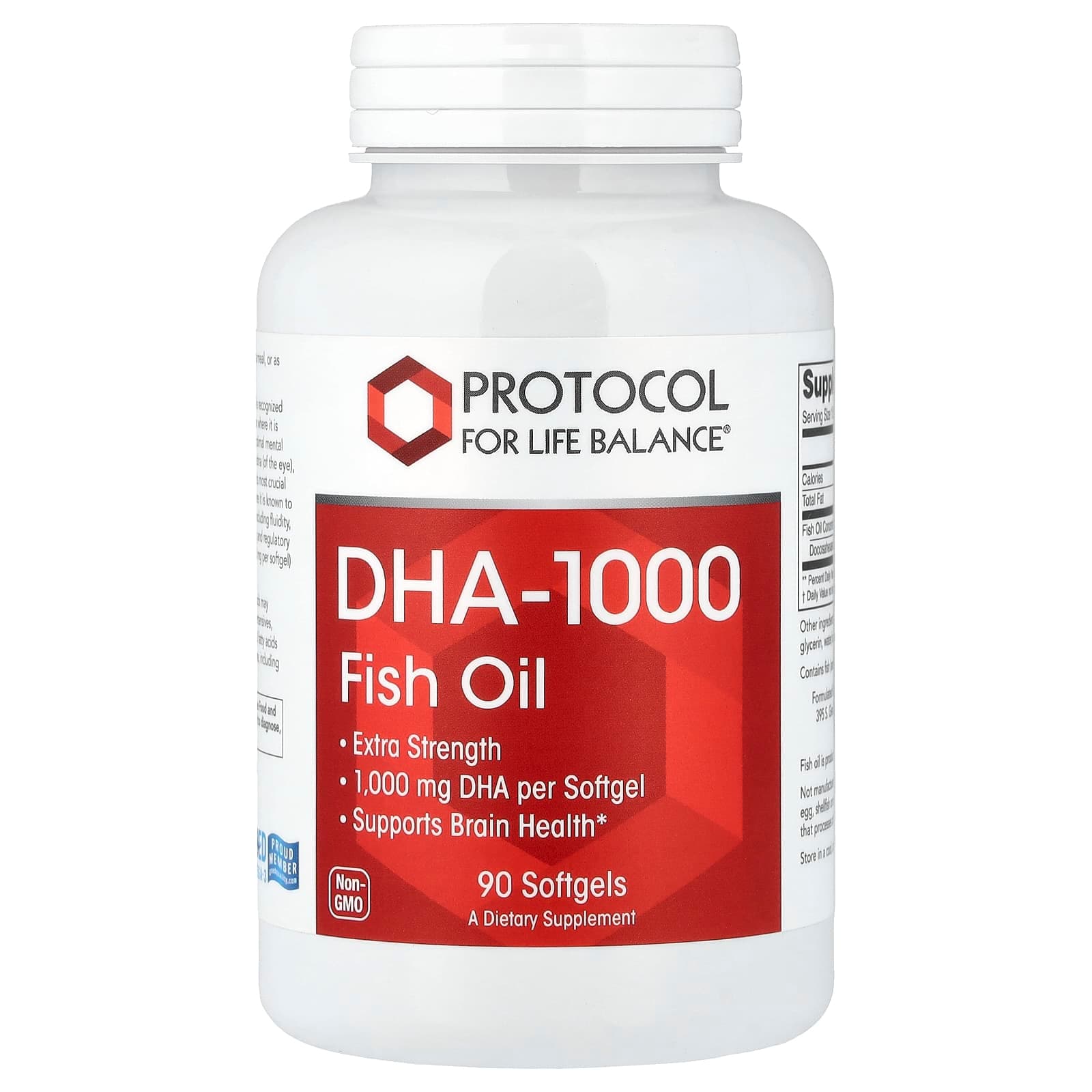 Protocol for Life Balance DHA-1000 Fish Oil – 90 capsules molles de Protocol for Life Balance