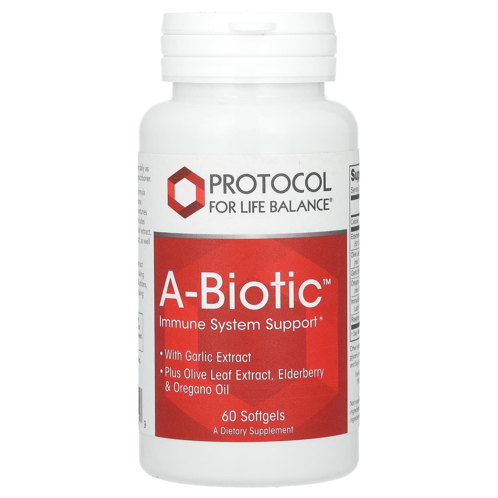 Protocol for Life Balance A-Biotic, Immune System Support – 60 capsules molles de Protocol for Life Balance
