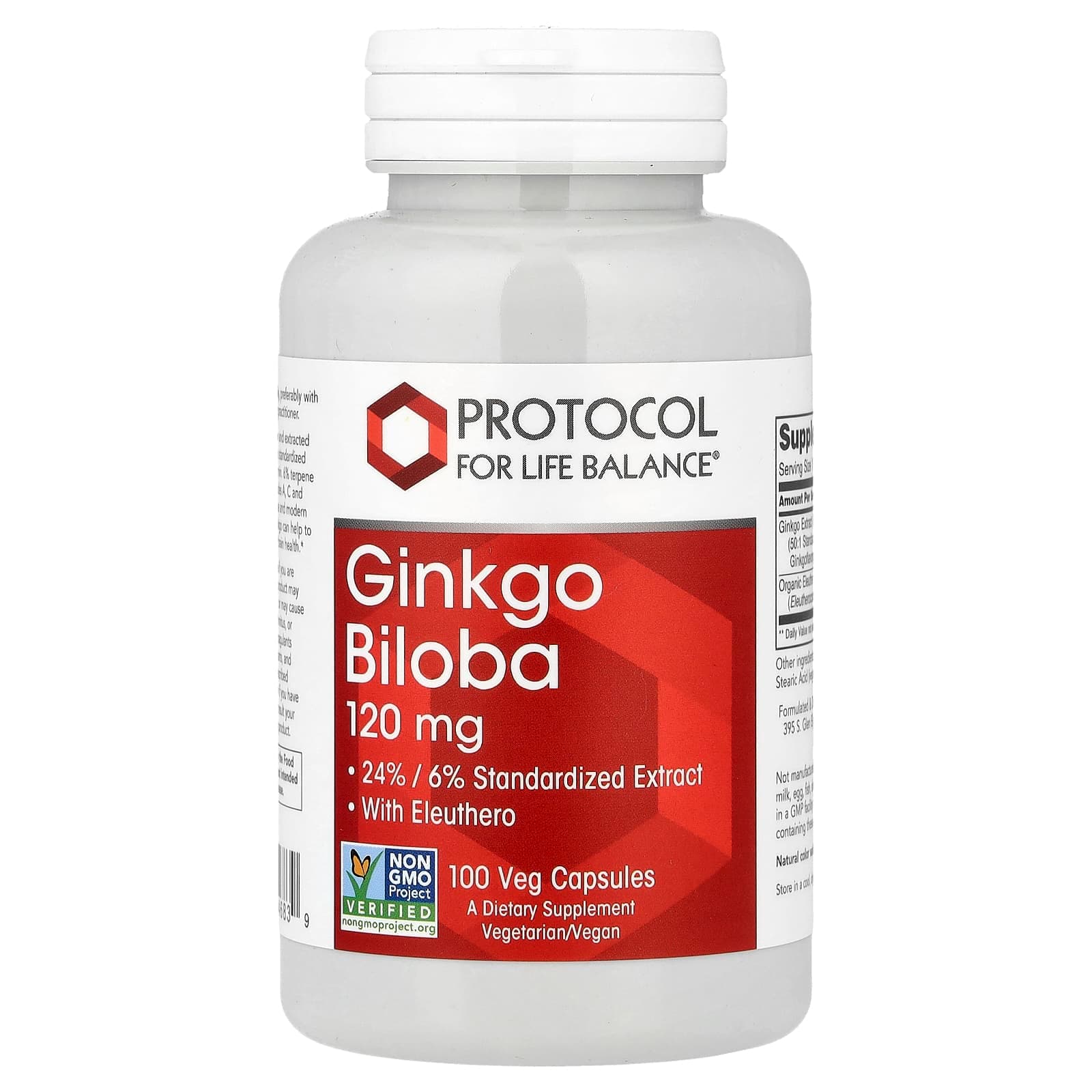 Protocol for Life Balance Ginkgo Biloba – 100 gélules végétales de Protocol for Life Balance