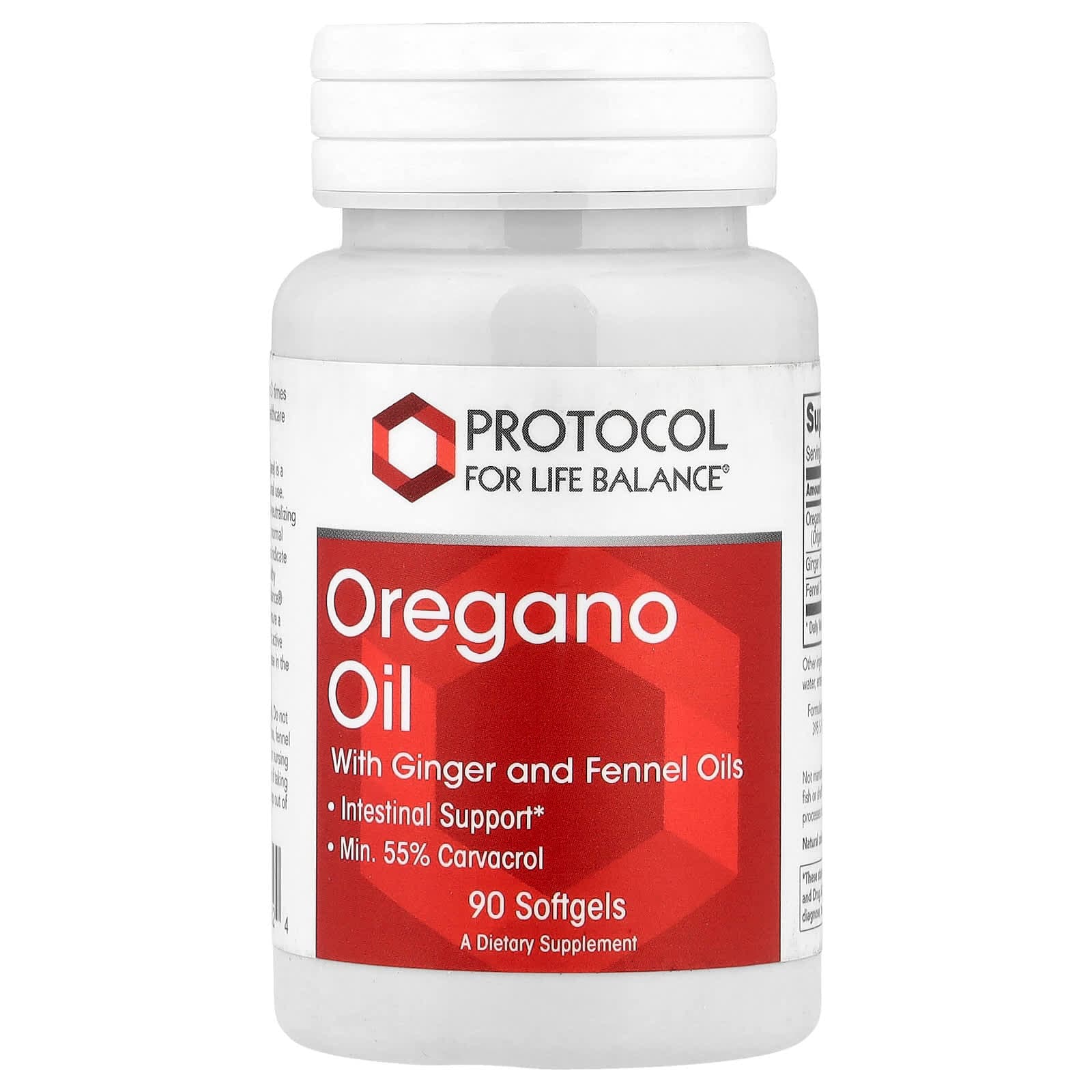 Protocol for Life Balance Oregano Oil with Ginger and Fennel Oils – 90 capsules molles de Protocol for Life Balance