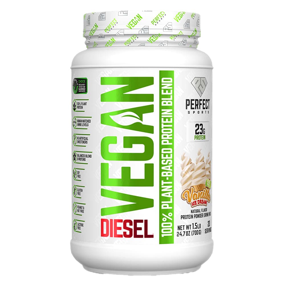 PERFECT Sports Vegan Diesel – Vanilla Ice Cream – 700 g de PERFECT Sports