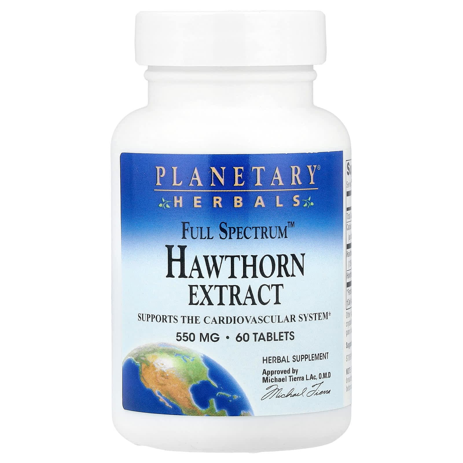Planetary Herbals Full Spectrum Hawthorn Extract – 60 comprimés de Planetary Herbals