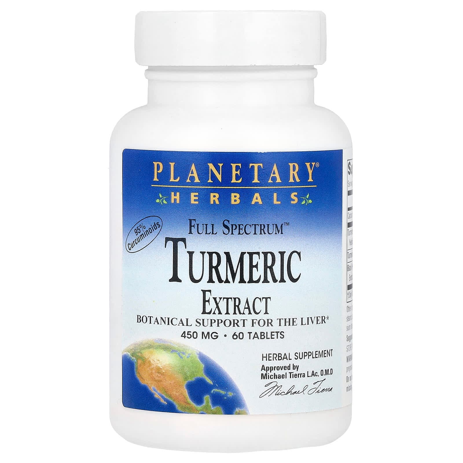 Planetary Herbals Full Spectrum Turmeric Extract – 60 comprimés de Planetary Herbals
