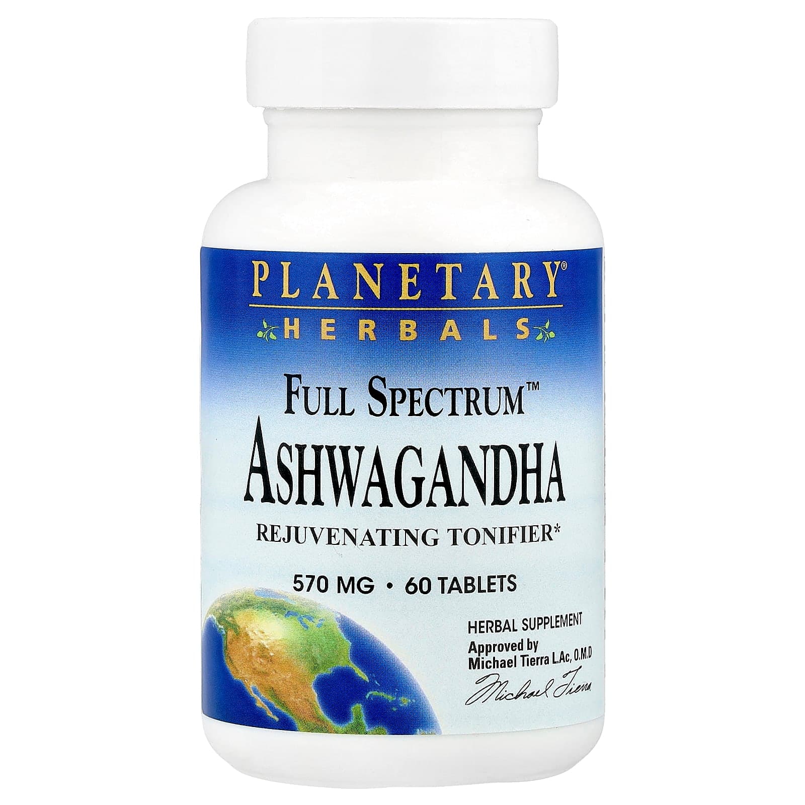 Planetary Herbals Full Spectrum Ashwagandha – 60 comprimés de Planetary Herbals