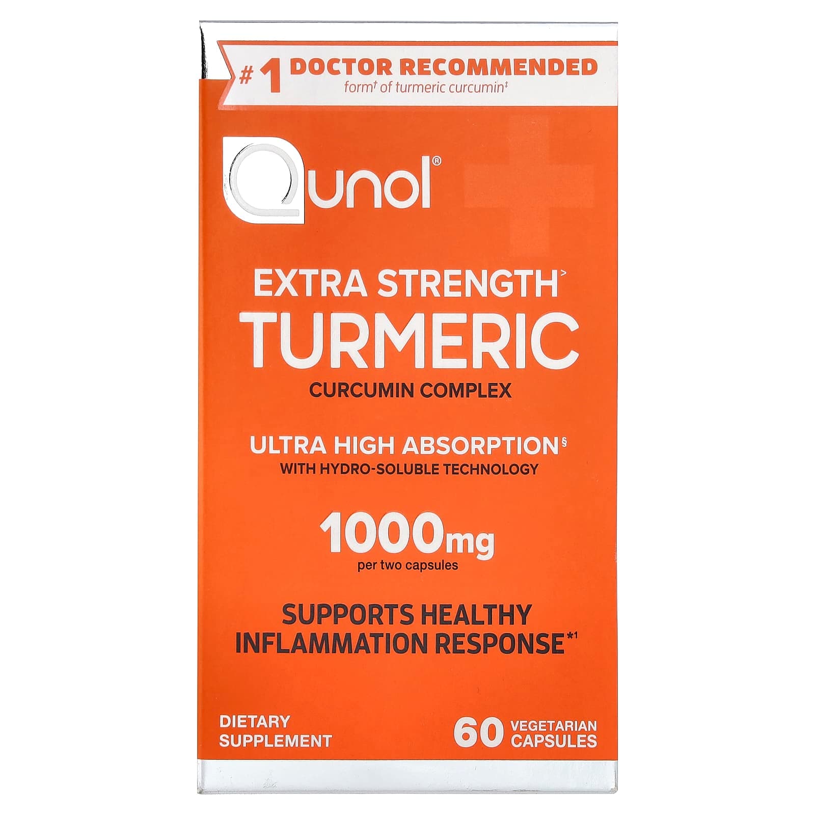 Qunol Turmeric, Curcumin Complex, 60 Vegetarian Capsule (500 mg per Capsule) de Qunol