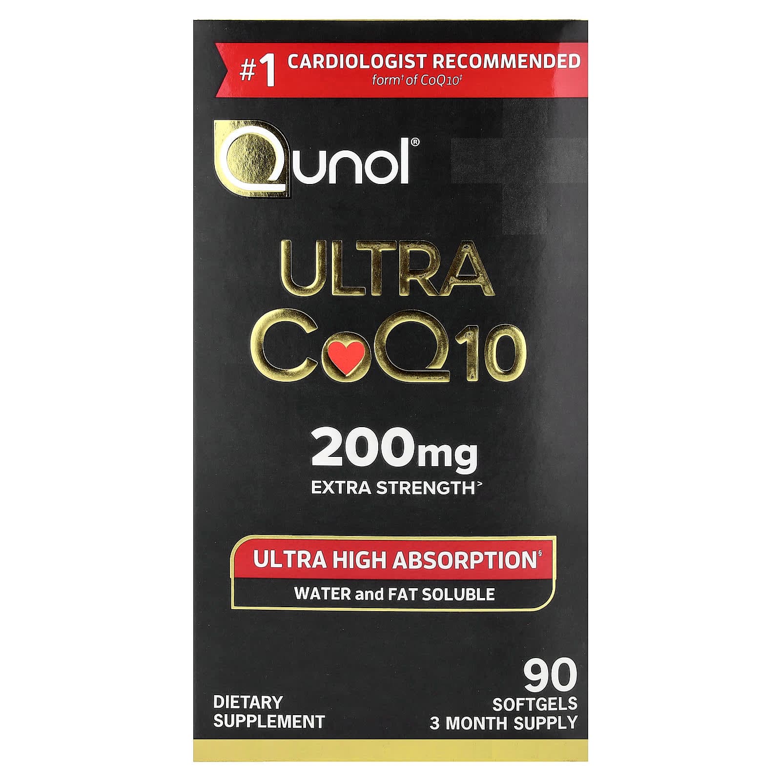 Qunol Ultra CoQ10 – 90 capsules molles de Qunol