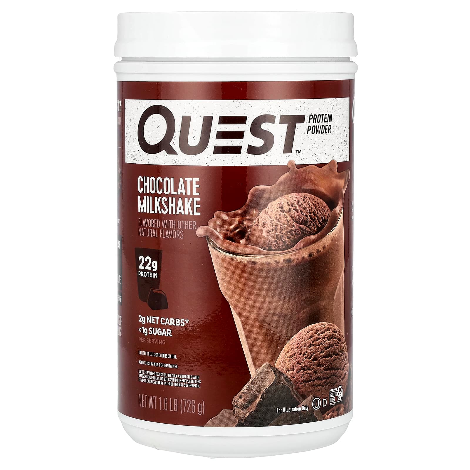 Quest Nutrition Protein Powder – Chocolate Milkshake – 726 g de Quest Nutrition