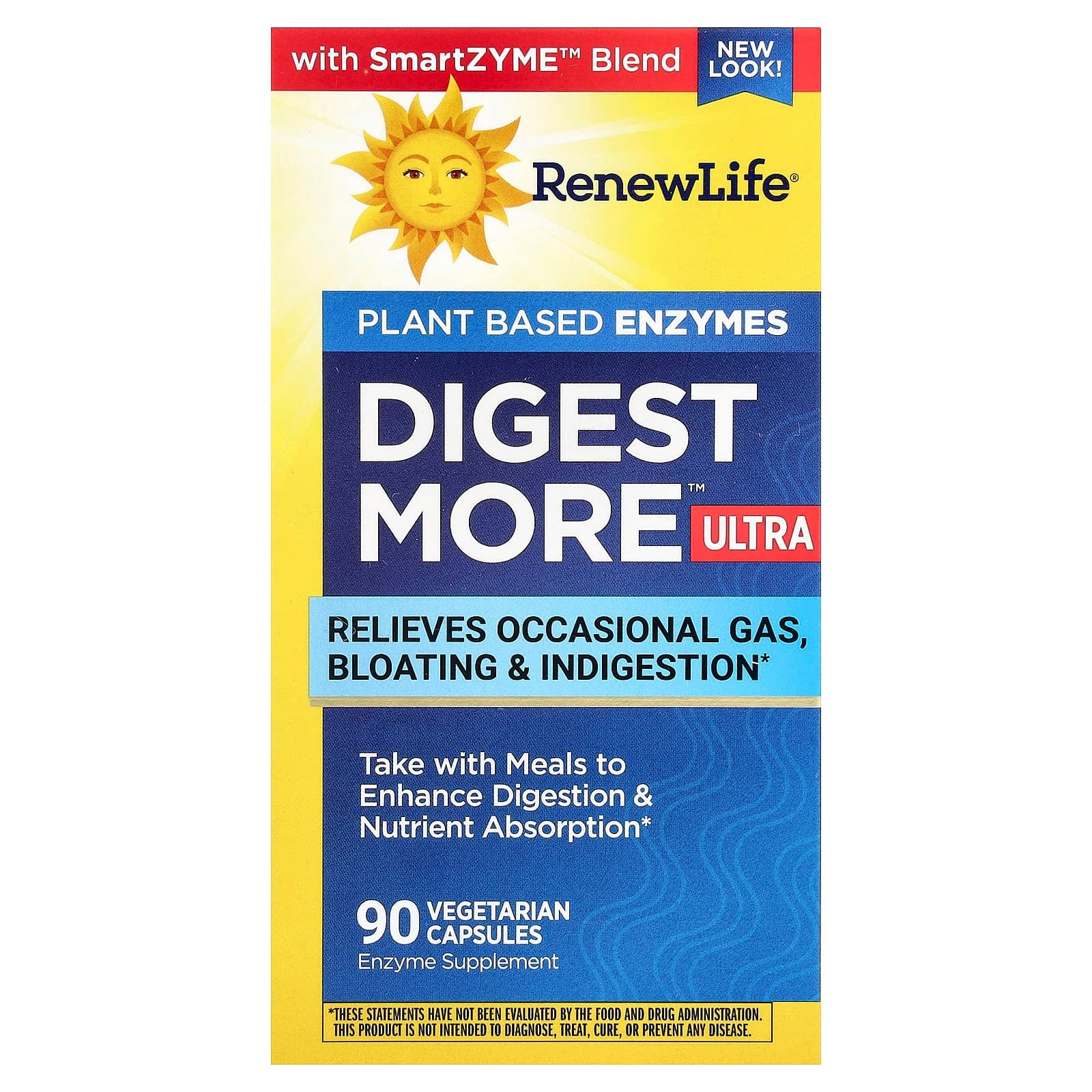 Renew Life DigestMore Ultra, Plant Based Enzymes – 90 gélules végétales de Renew Life