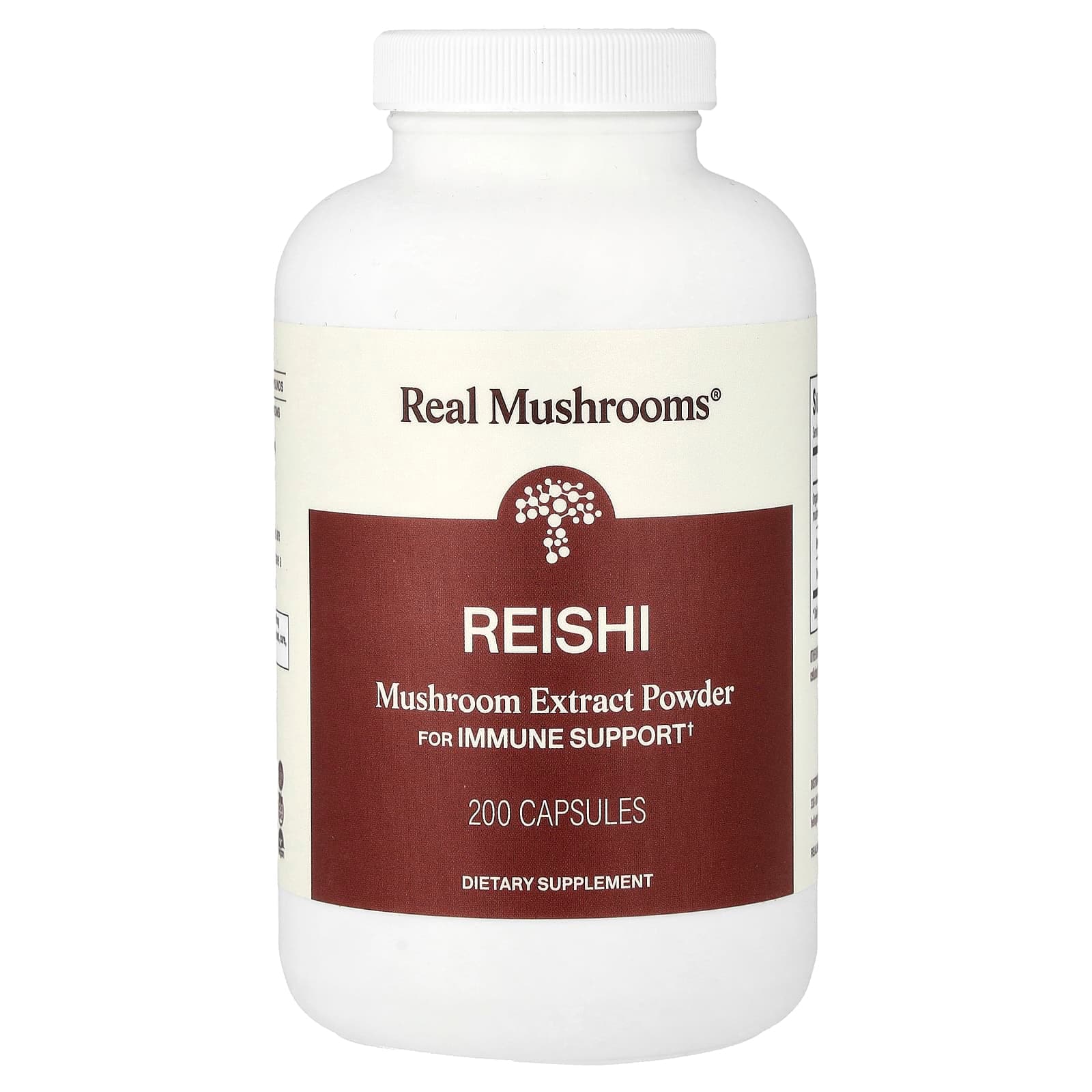 Real Mushrooms Reishi, Mushroom Extract Powder – 200 gélules de Real Mushrooms