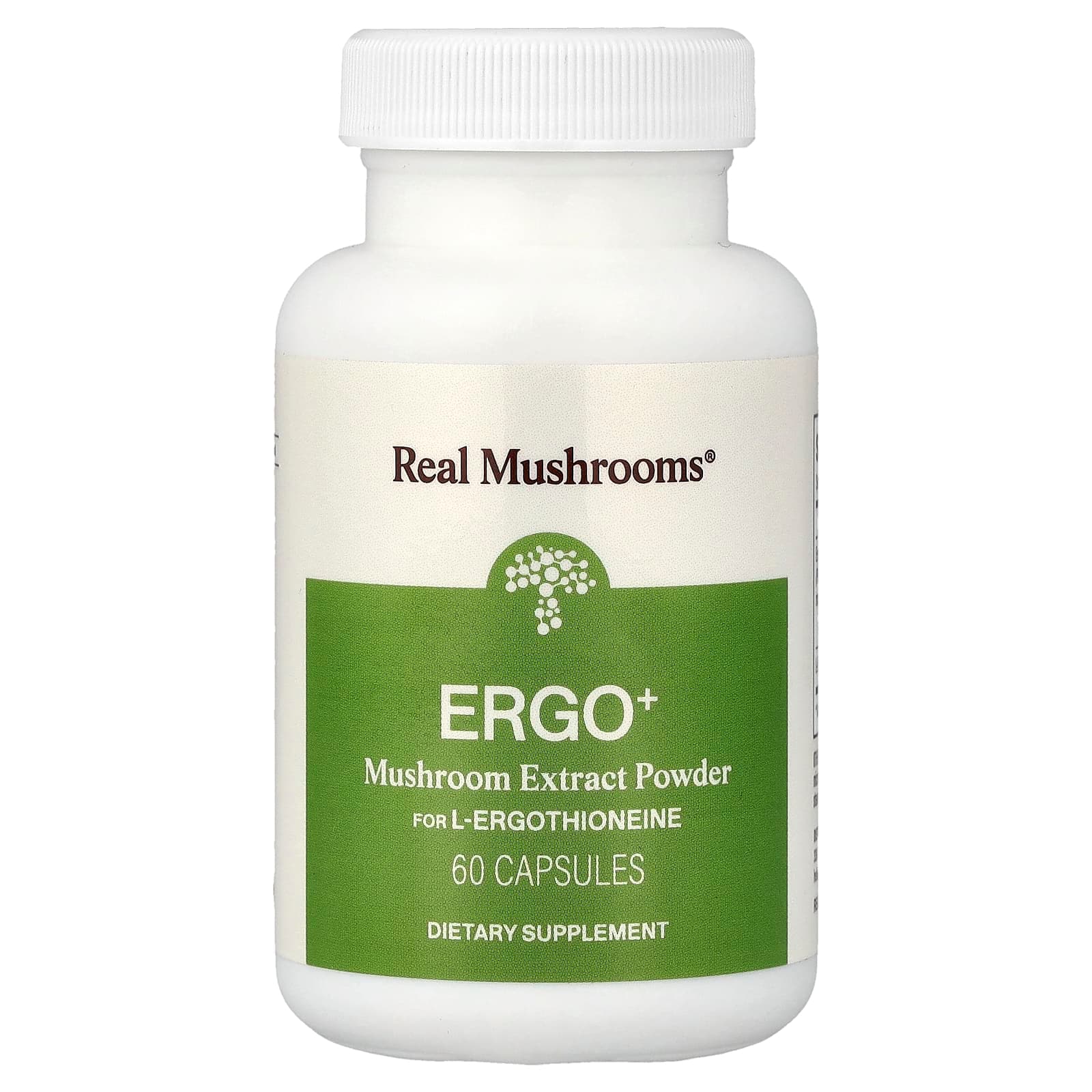 Real Mushrooms ERGO + L-Ergothioneine – 60 gélules de Real Mushrooms