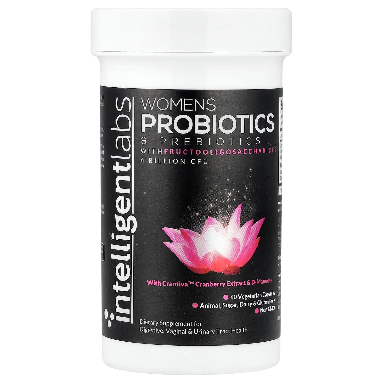 Intelligent Labs Women's Probiotics & Prebiotics with Fructooligosaccharides – 60 gélules végétales de Intelligent Labs