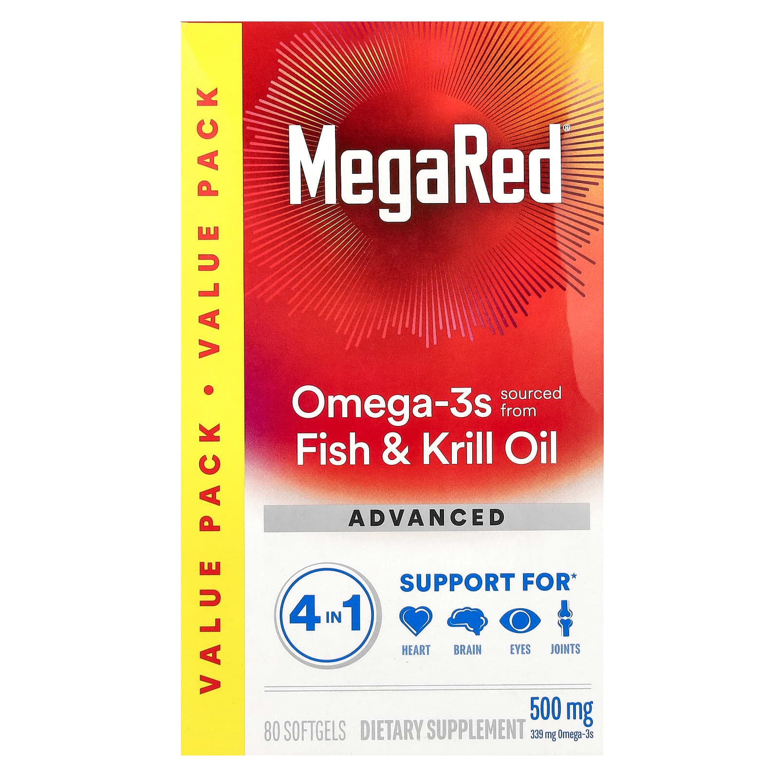 Schiff MegaRed – Vanilla – 80 capsules molles de Schiff