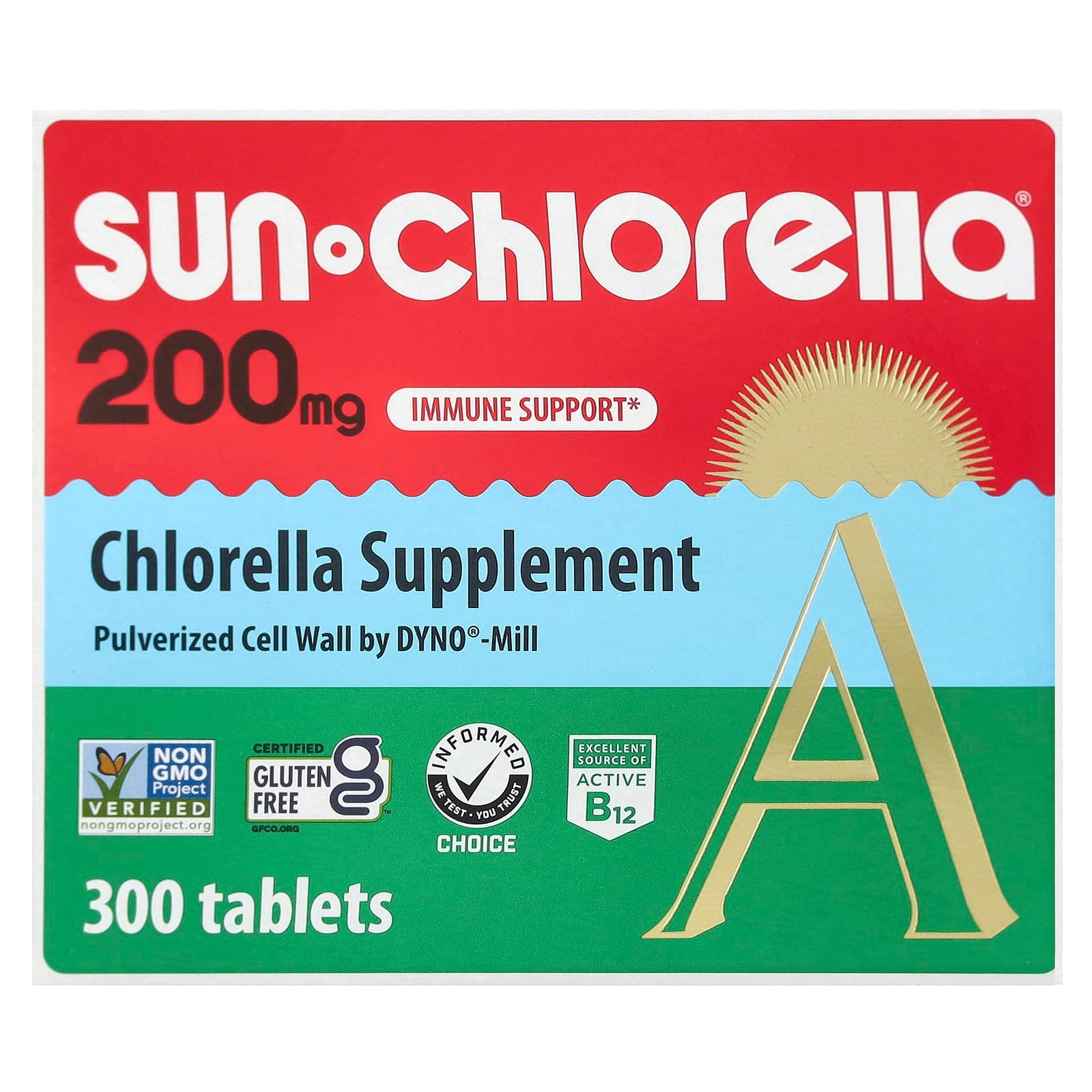 Sun Chlorella Chlorella Supplement – 300 comprimés de Sun Chlorella