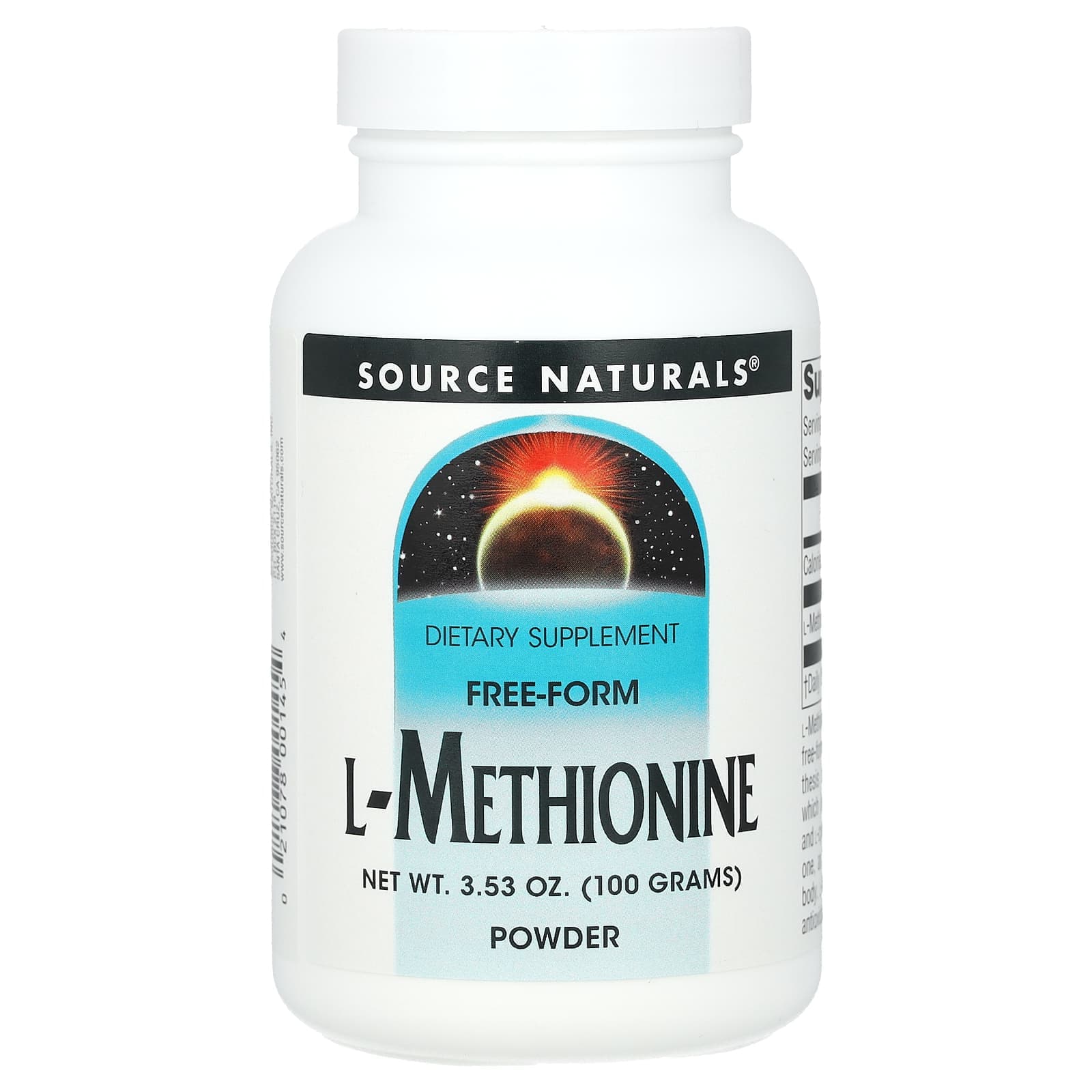 Source Naturals L-Methionine Powder – 100 g de Source Naturals
