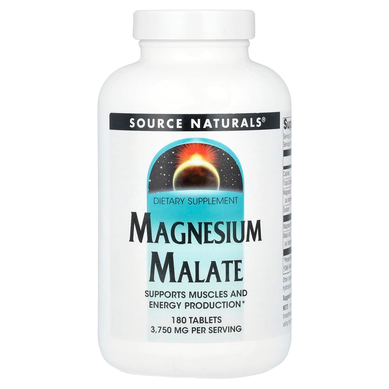 Source Naturals Magnesium Malate – 180 comprimés de Source Naturals