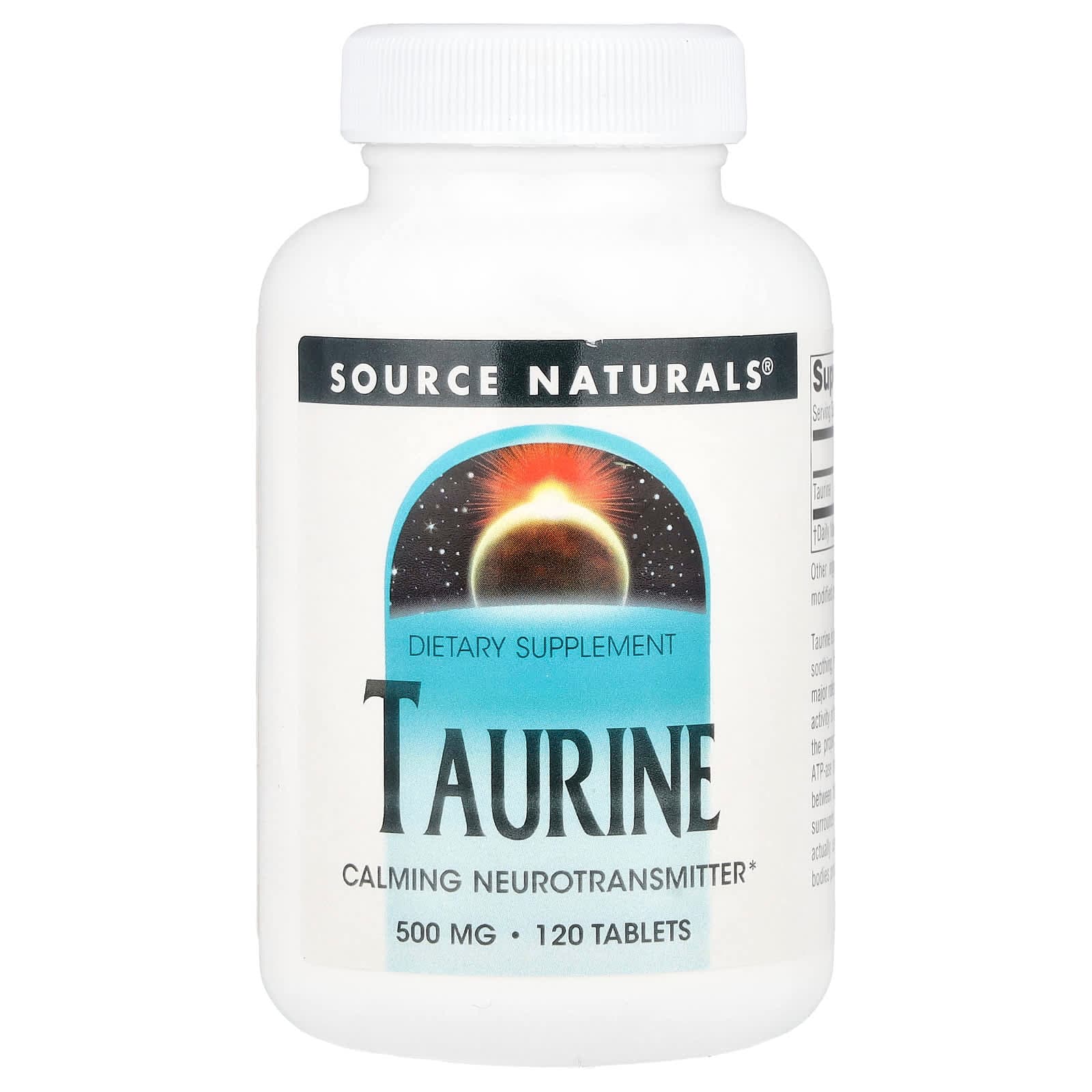 Source Naturals Taurine – 120 comprimés de Source Naturals
