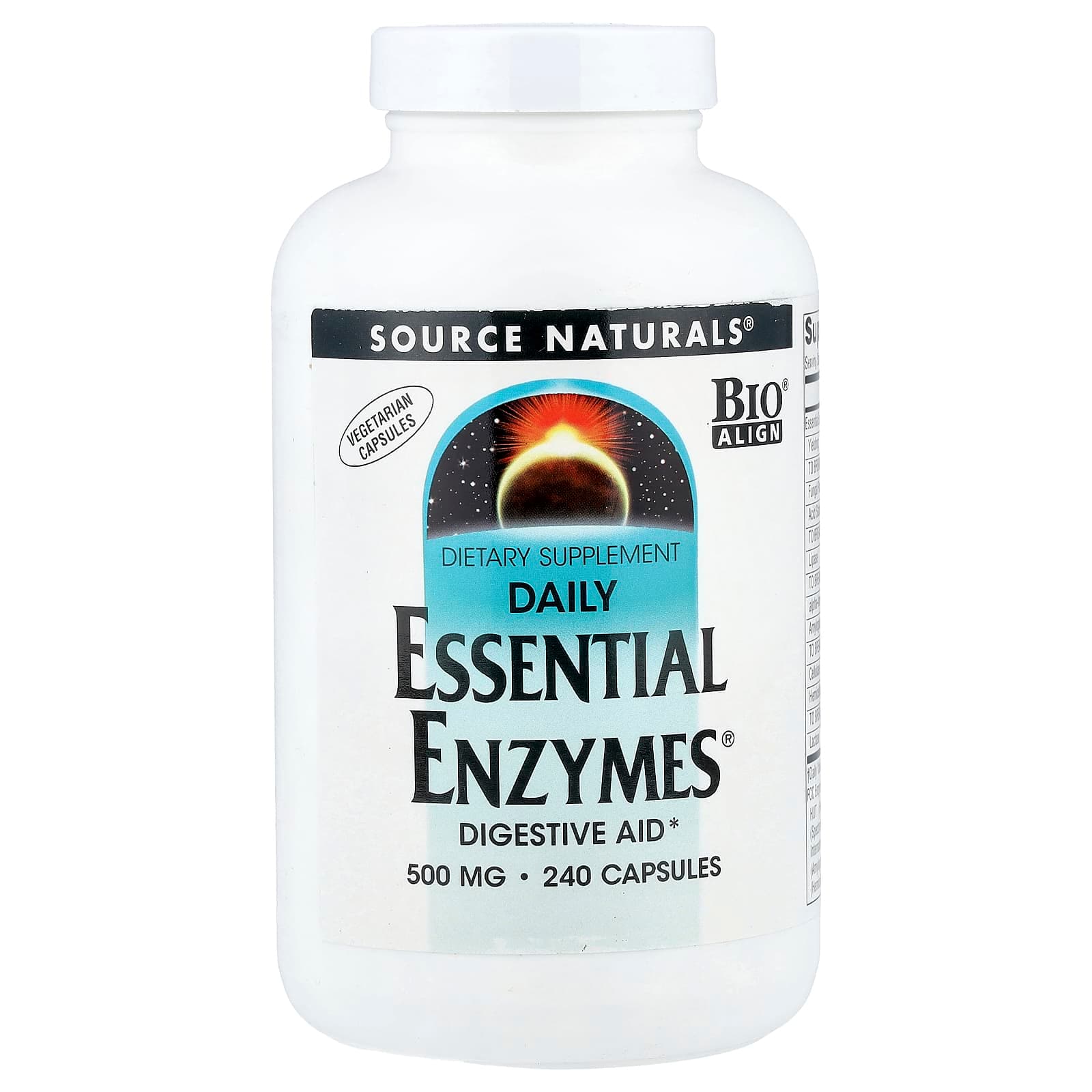 Source Naturals Daily Essential Enzymes – 240 gélules végétales de Source Naturals