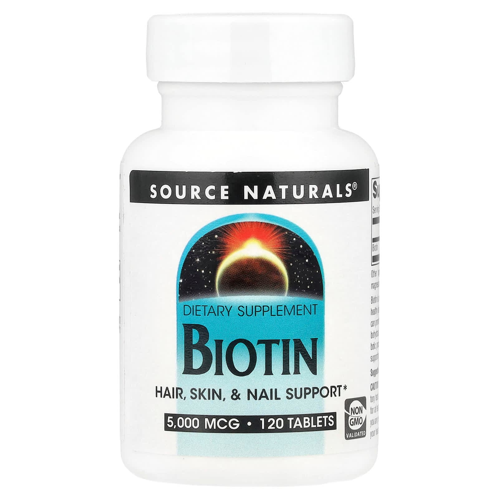Source Naturals Biotin – 120 comprimés de Source Naturals
